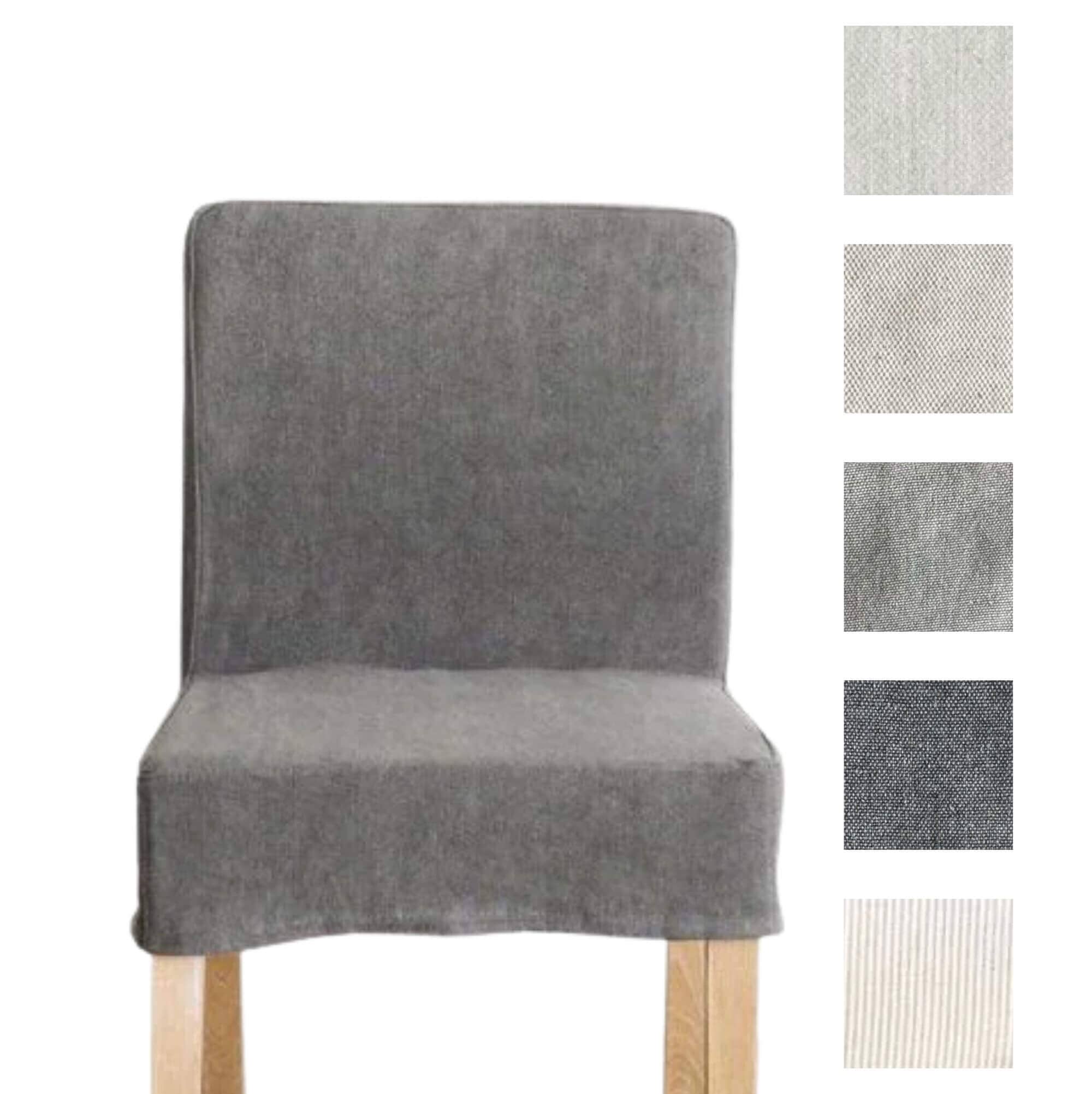 Linen Slip Cover for Collaroy Low Back Chair Dining Furniture Beachwood Designs Grey Linen