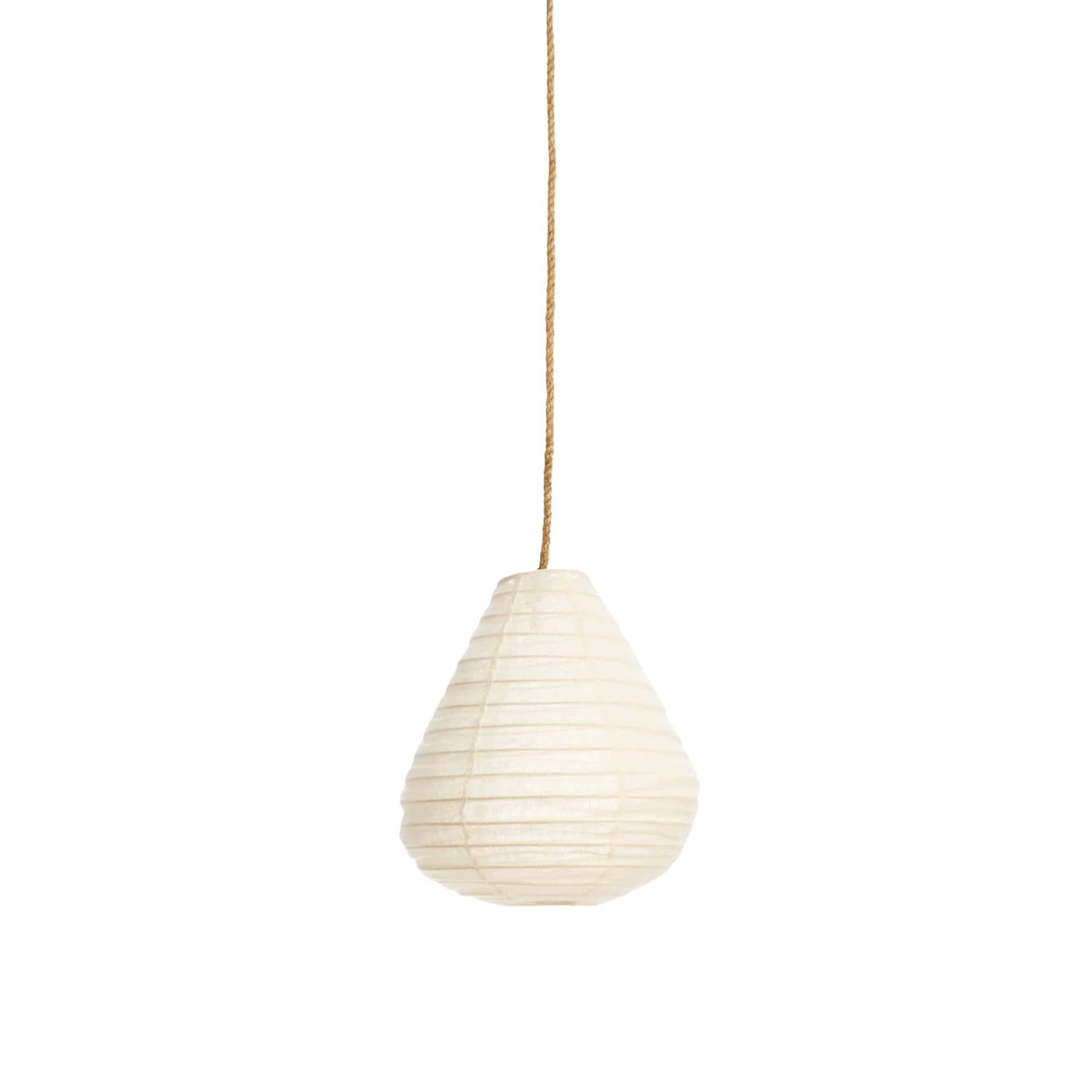 Linen Teardrop Pendant - Ivory Homewares Beachwood Designs