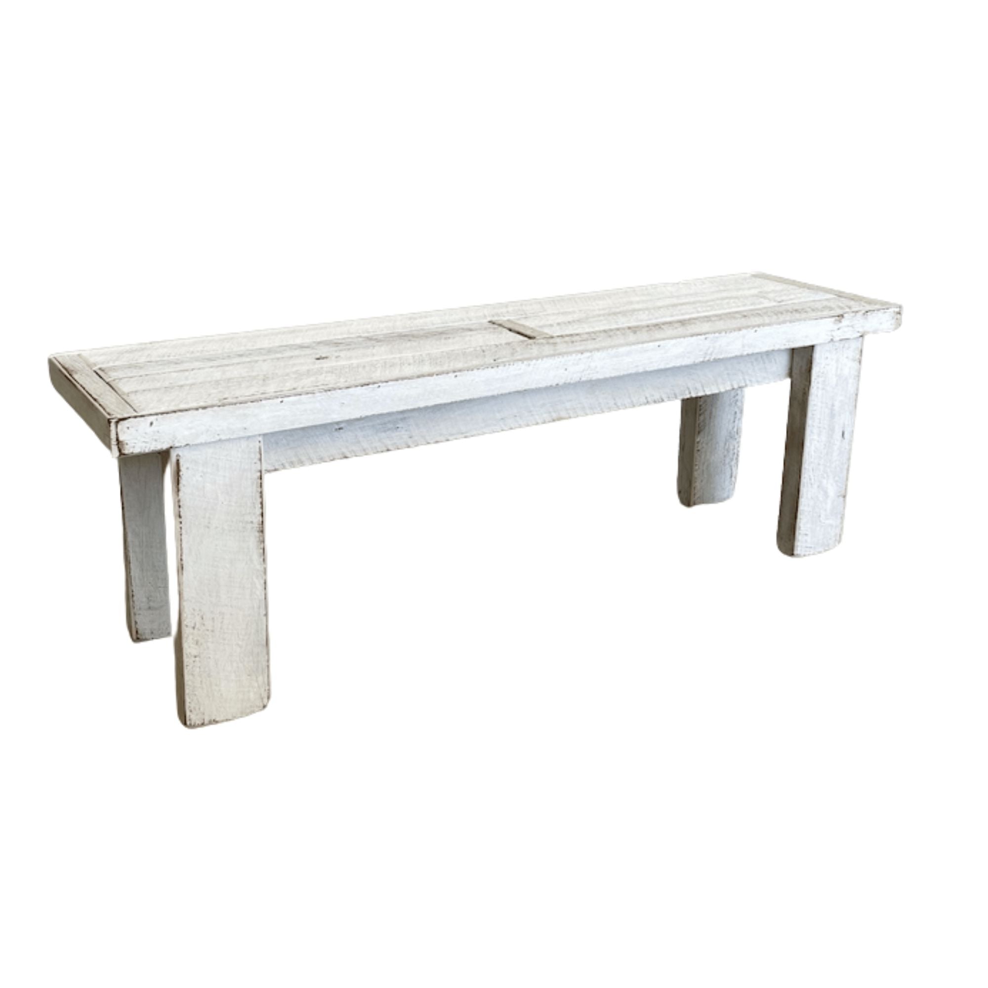 Locally Made Outdoor Bench Seat - Whitewash Dining Furniture Beachwood Designs