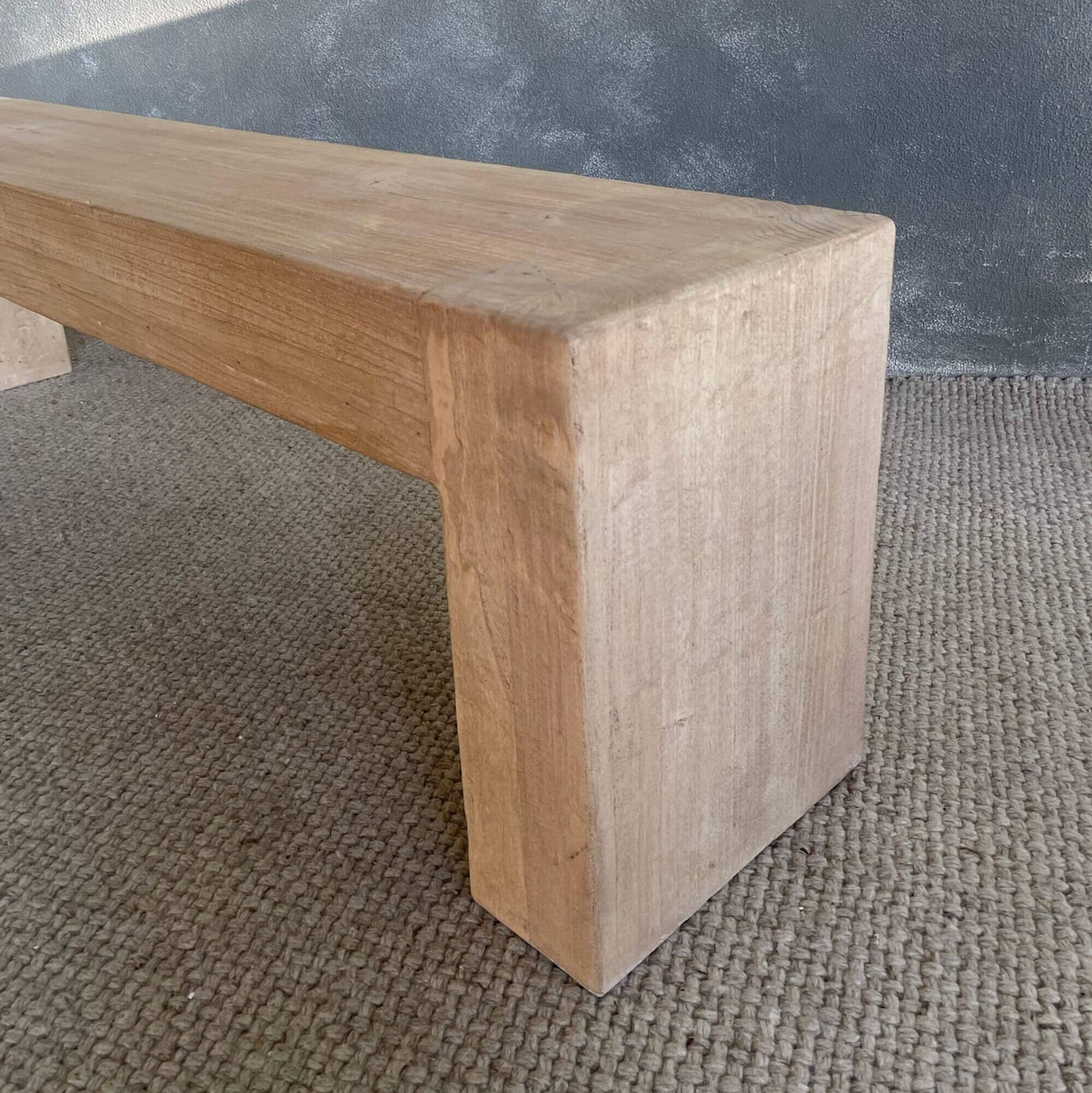 Loft Elm Cubic Bench Seat Dining Furniture Beachwood Designs