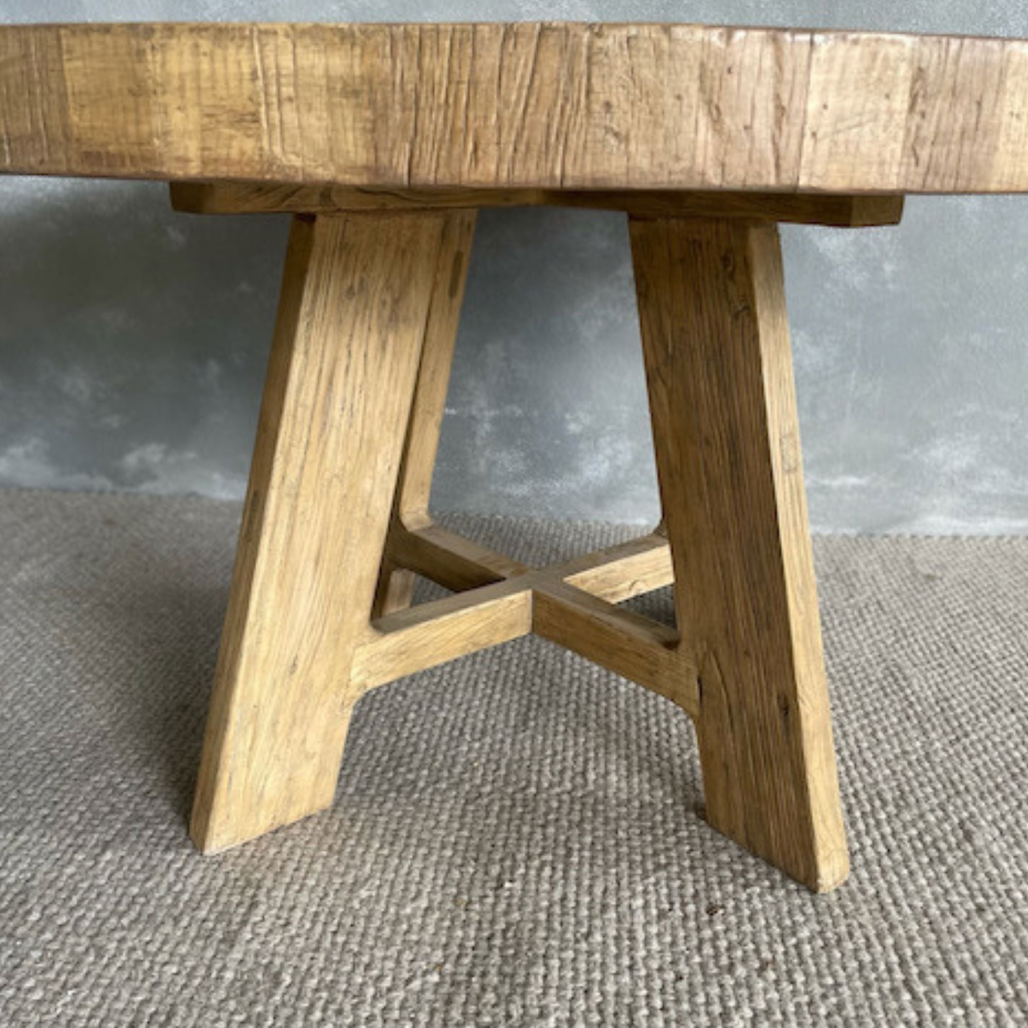 Loft Elm Dining Table - D1500mm Dining Furniture Beachwood Designs