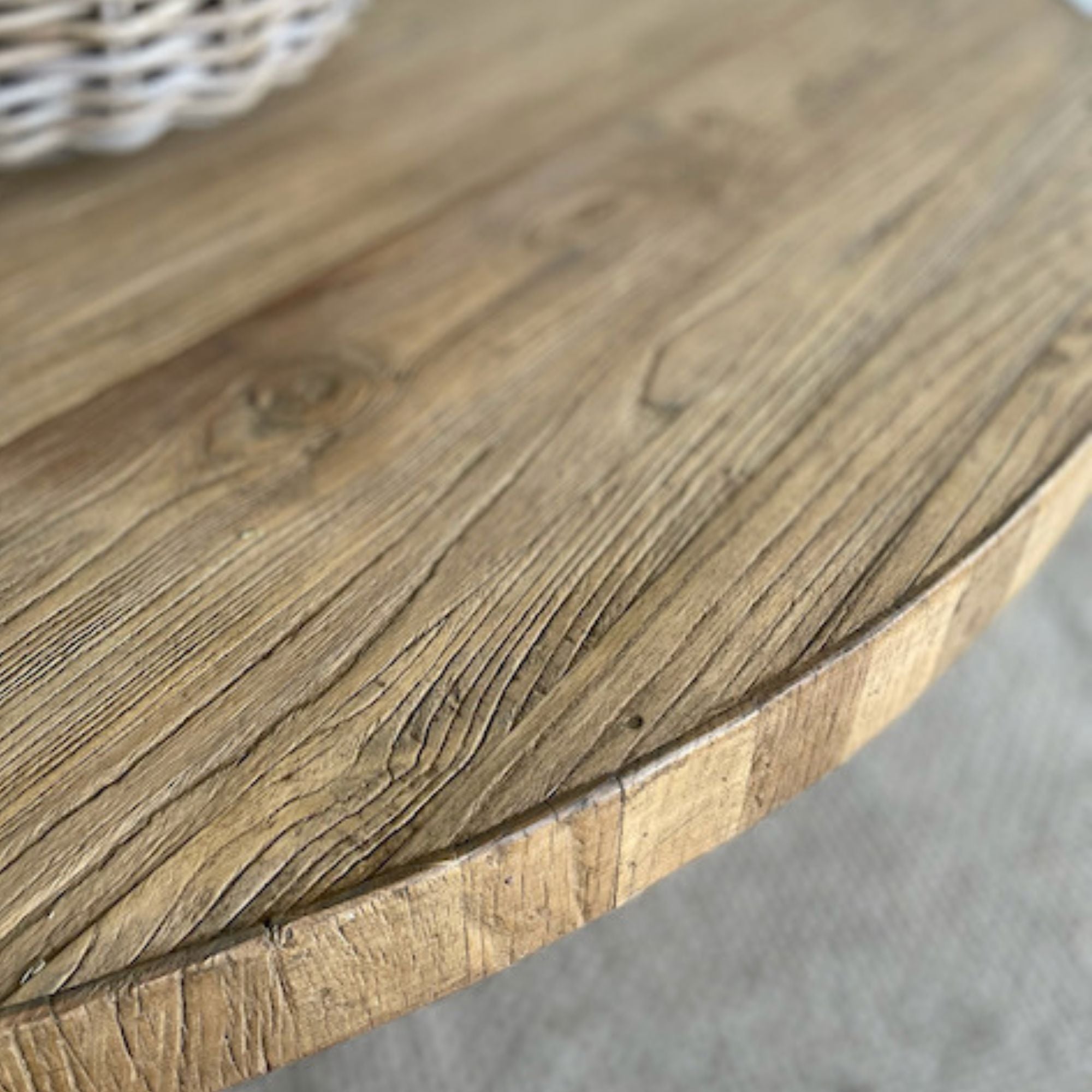 Loft Elm Dining Table - D1500mm Dining Furniture Beachwood Designs