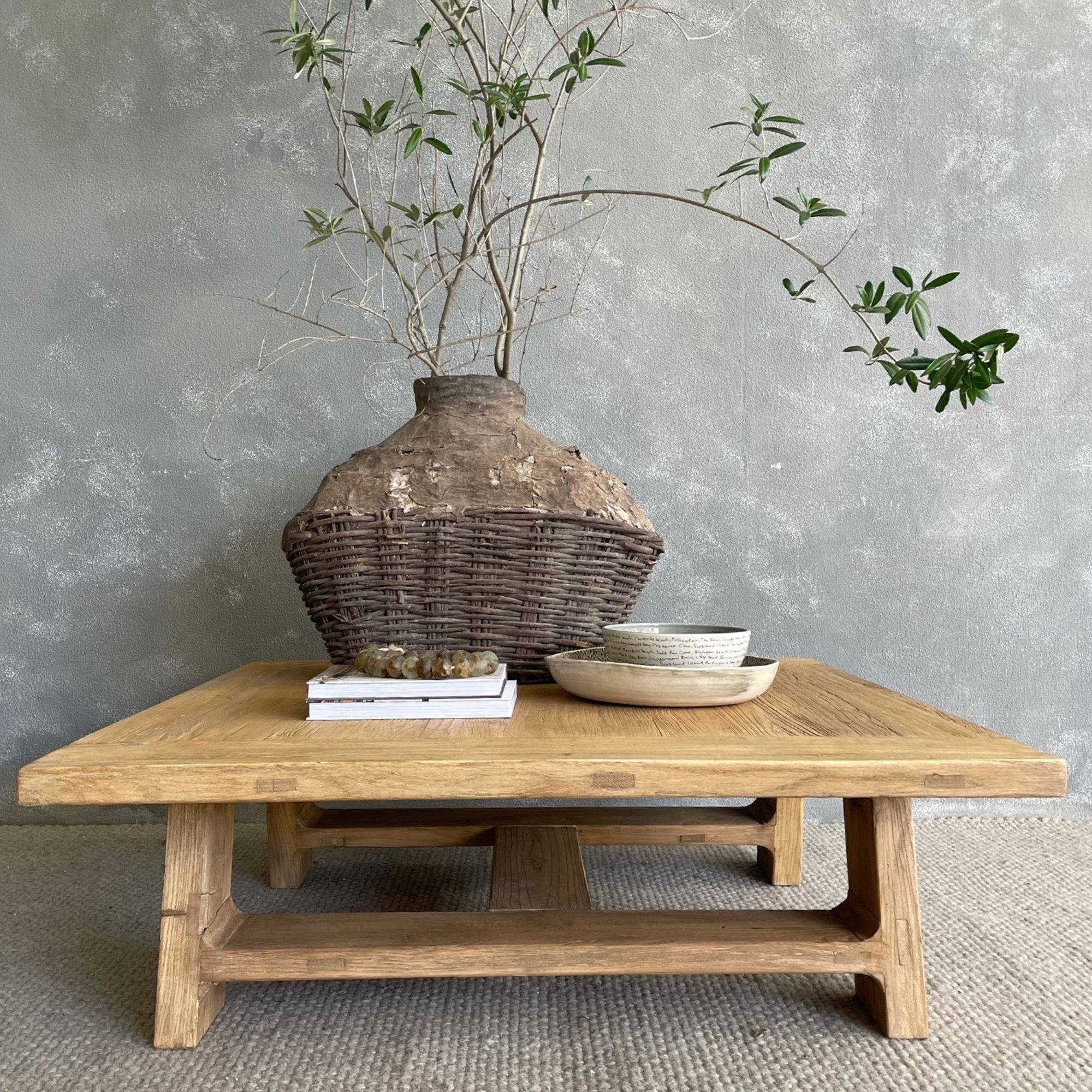 Loft Square Elm Coffee Table Living Furniture Beachwood Designs