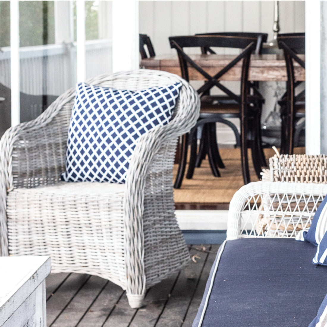 Madison Wicker Armchair Living Furniture Beachwood Designs