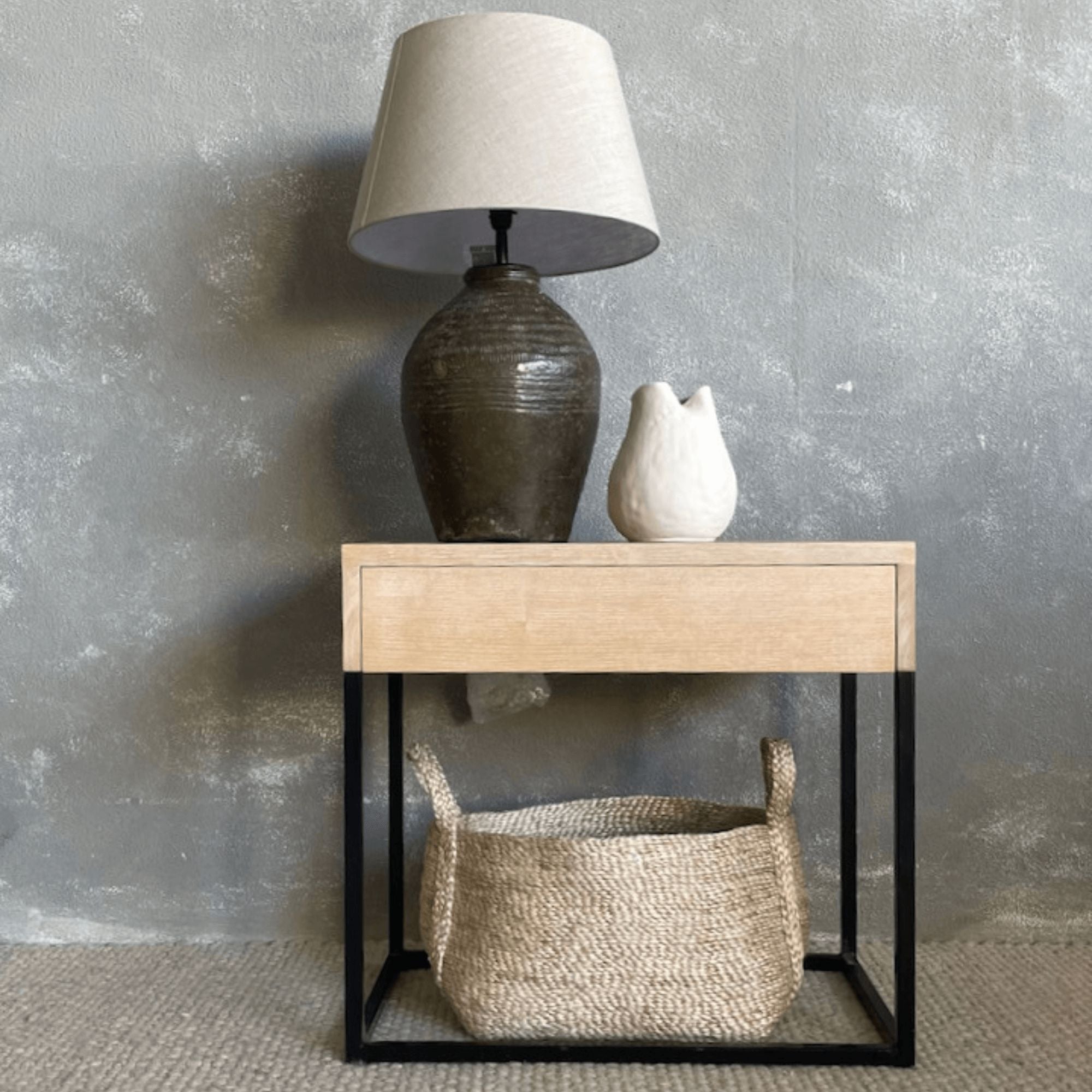 Manhattan Bedside L650mm Bedroom Furniture Beachwood Designs