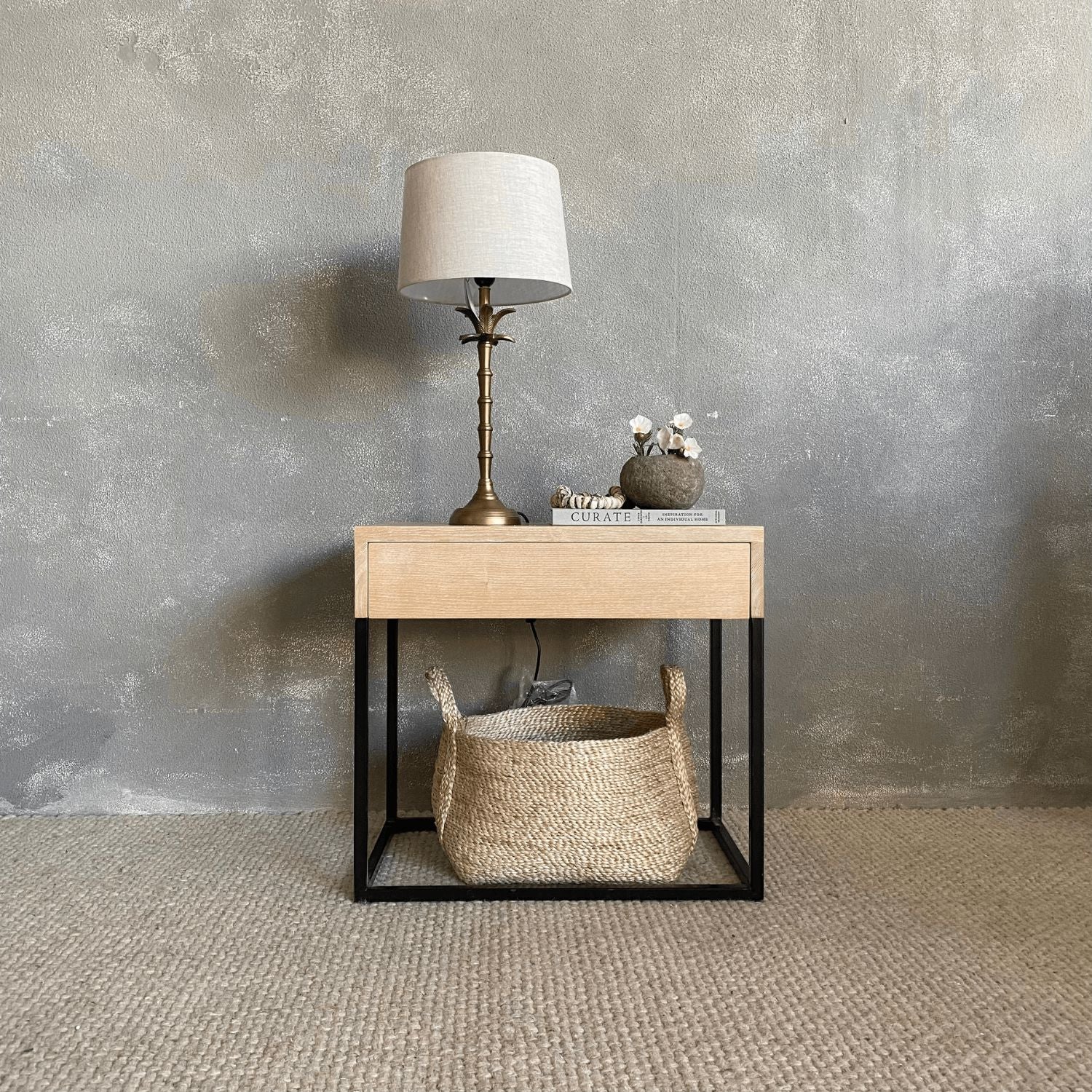 Manhattan Bedside L650mm Bedroom Furniture Beachwood Designs