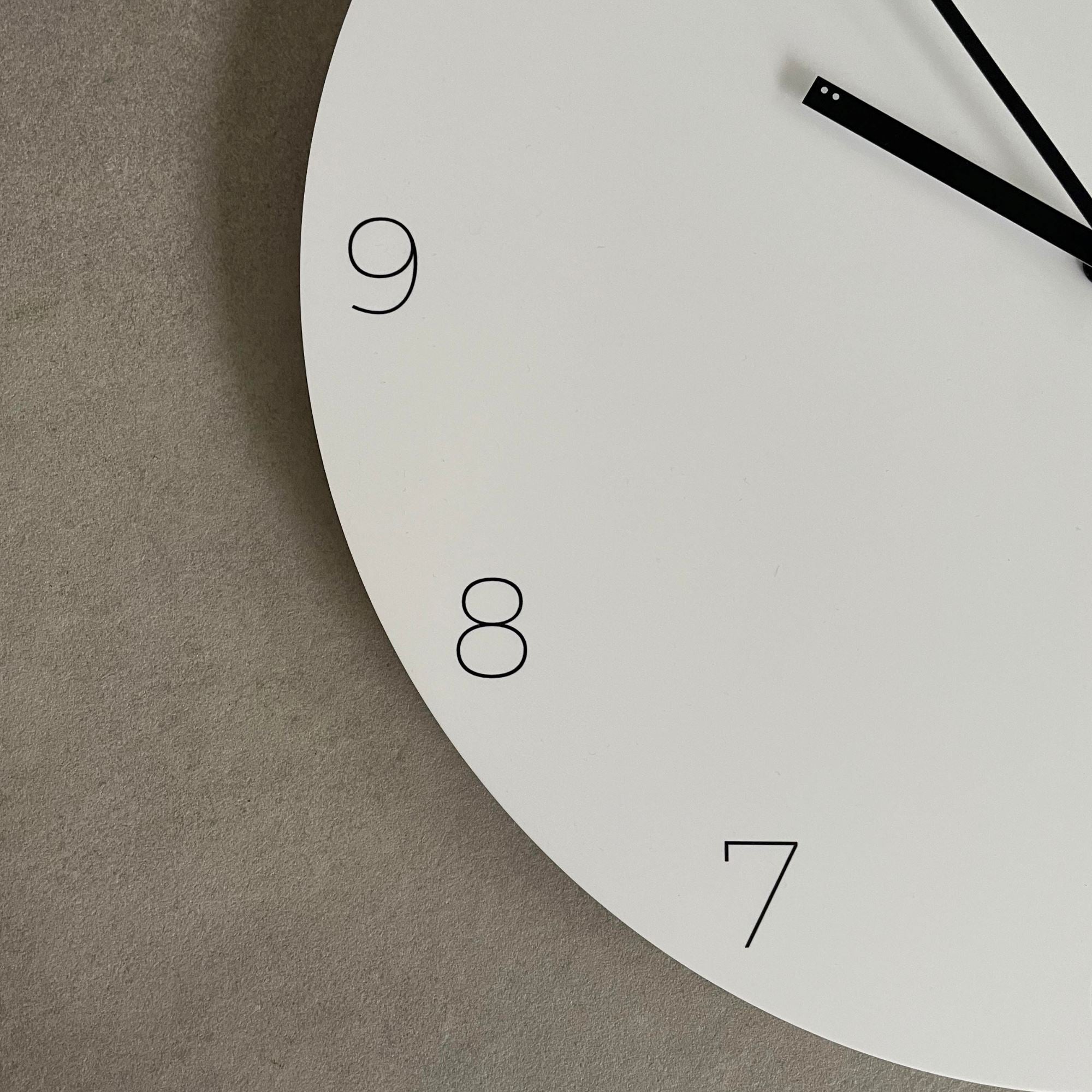 Minimal Clock | Large - White Homewares Beachwood Designs 