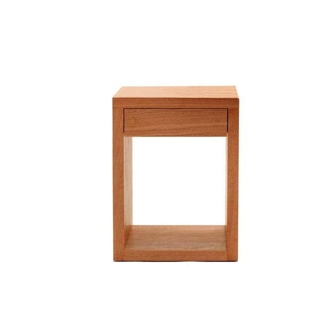 Modern Bedside L450mm - 1 Drawer Bedroom Furniture Beachwood Designs Limed Ash