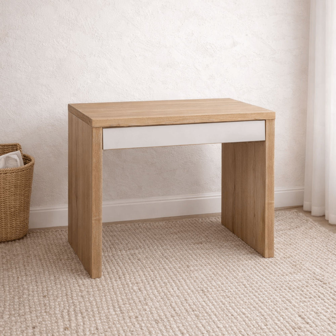 Modern Desk with 1 Drawer L1000mm Office & Storage Furniture Beachwood Designs