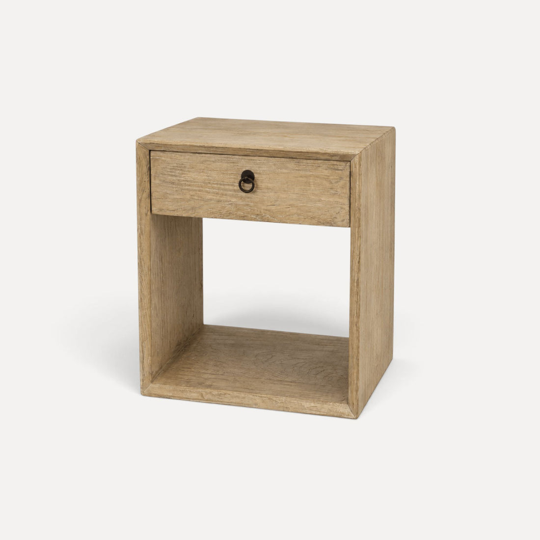 Modern Recessed Elm Bedside L500mm Living Furniture Beachwood Designs