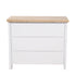 Newport Chest of Drawers L1000mm Bedroom Furniture Beachwood Designs White & Limed Ash 
