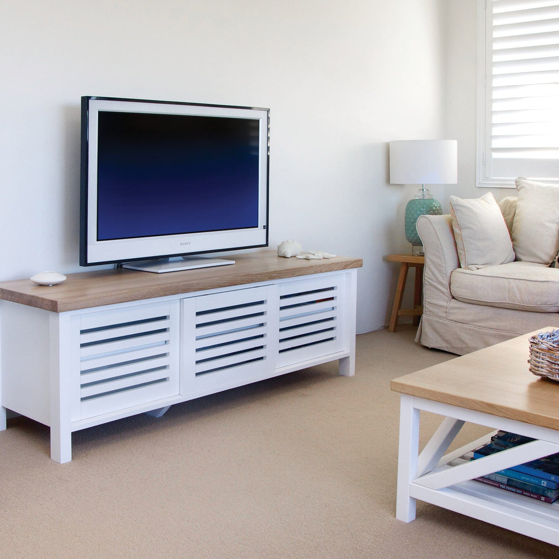 Newport Media Unit L1600mm Living Furniture Beachwood Designs