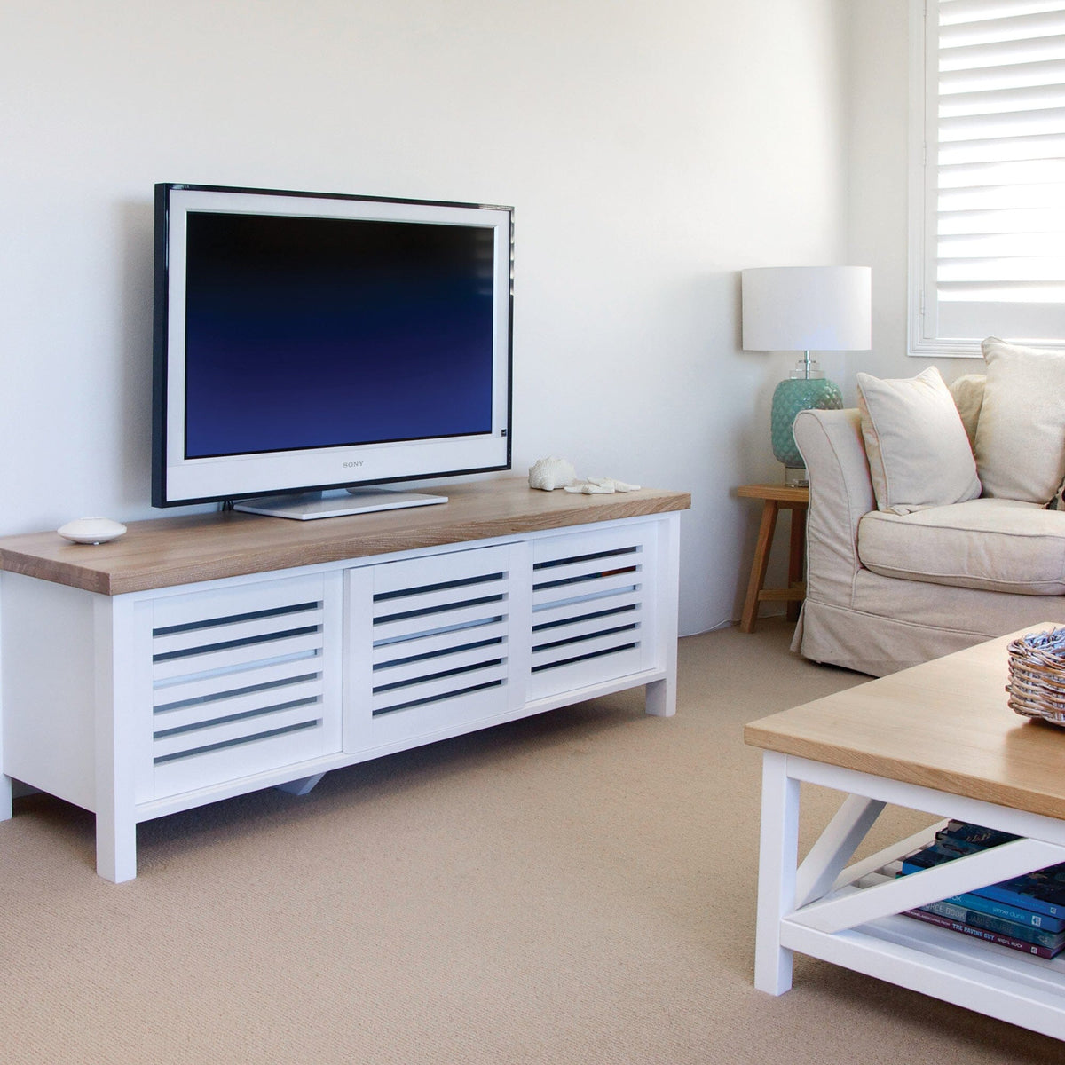 Newport Media Unit L1600mm Living Furniture Beachwood Designs