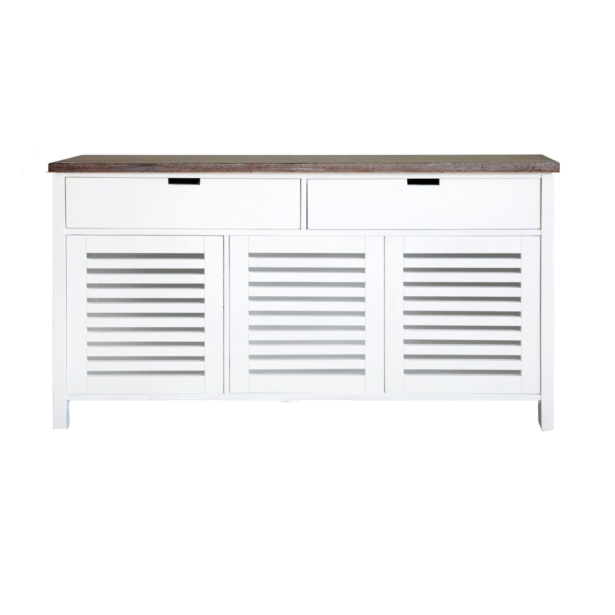 Newport Sideboard L1600mm Living Furniture Beachwood Designs White & Grey Limed