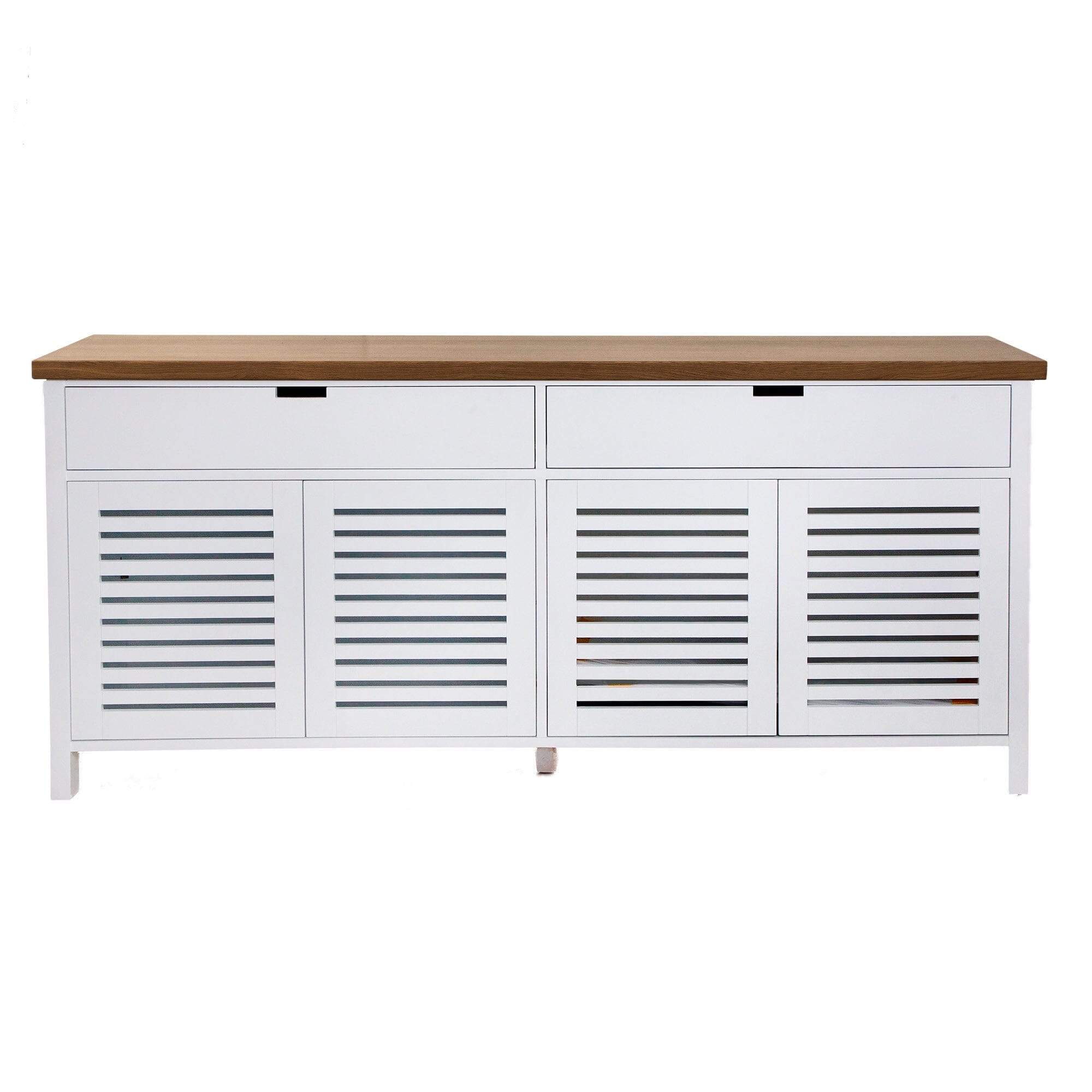 Newport Sideboard L2000mm Living Furniture Beachwood Designs White & Weathered Oak