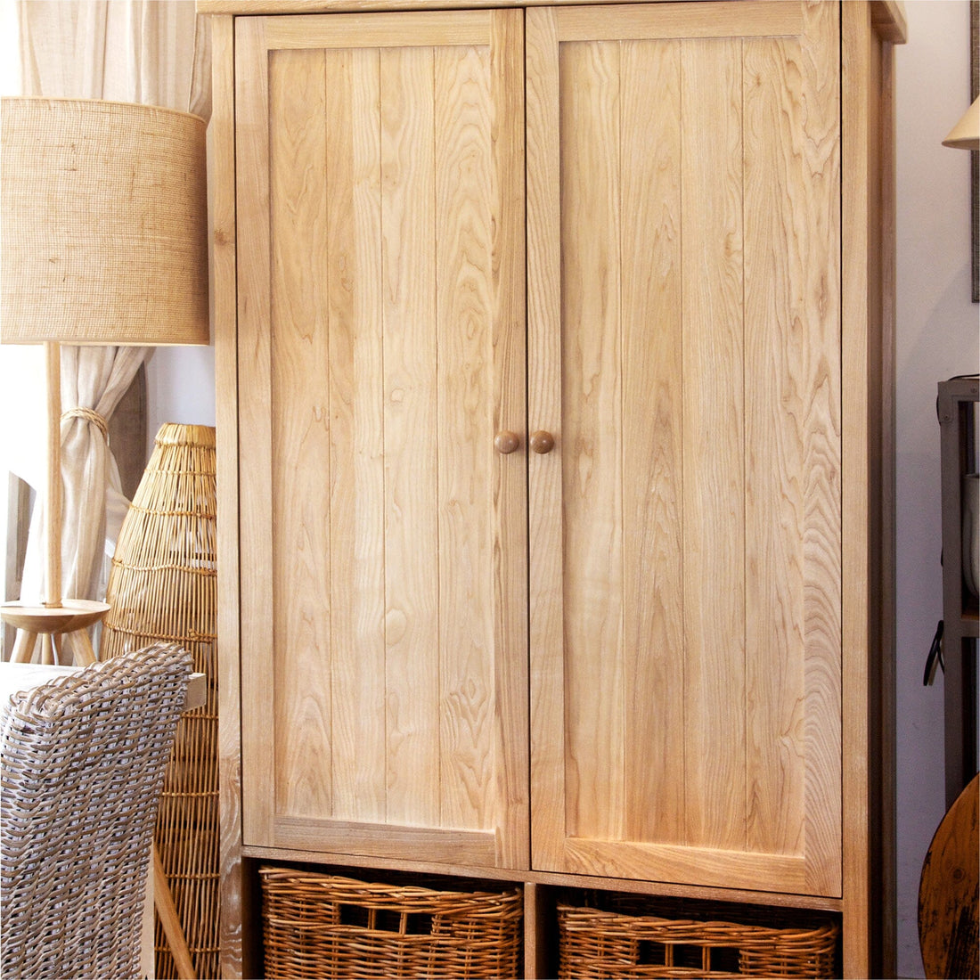 Newport Wardrobe & Baskets Bedroom Furniture Beachwood Designs