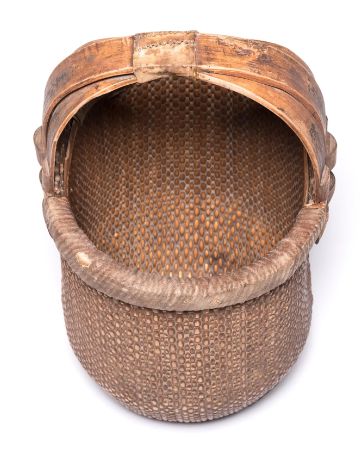 Old Chinese fishing basket with multiple handle Homewares Beachwood Designs