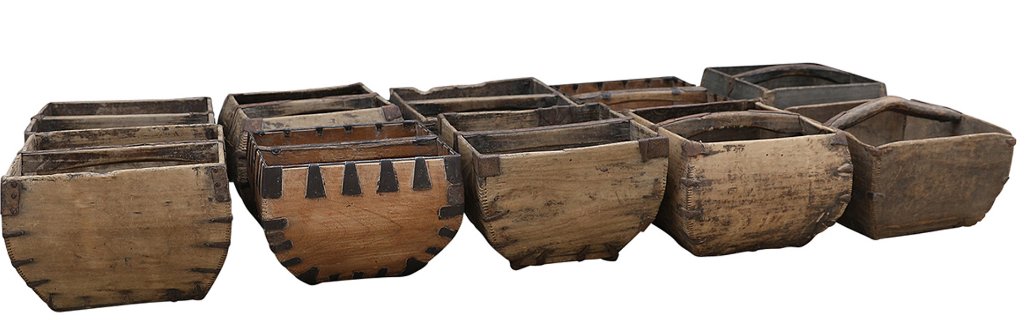 Old Chinese Rice Bucket Homewares Beachwood Designs