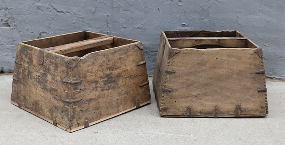 Old Chinese Rice Bucket Homewares Beachwood Designs