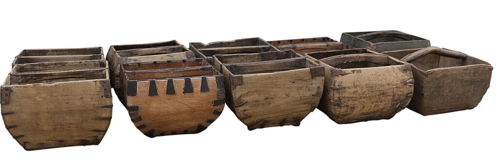 Old Chinese Rice Bucket Homewares Beachwood Designs