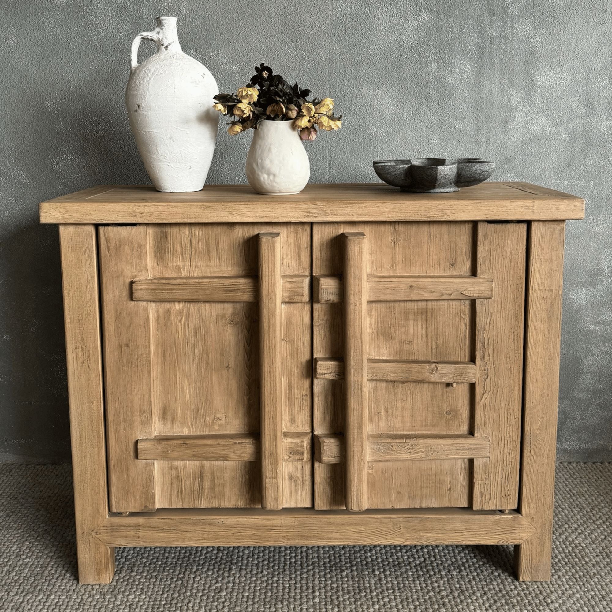 One-Off Elm Small Natural Sideboard L1220mm Living Furniture Beachwood Designs