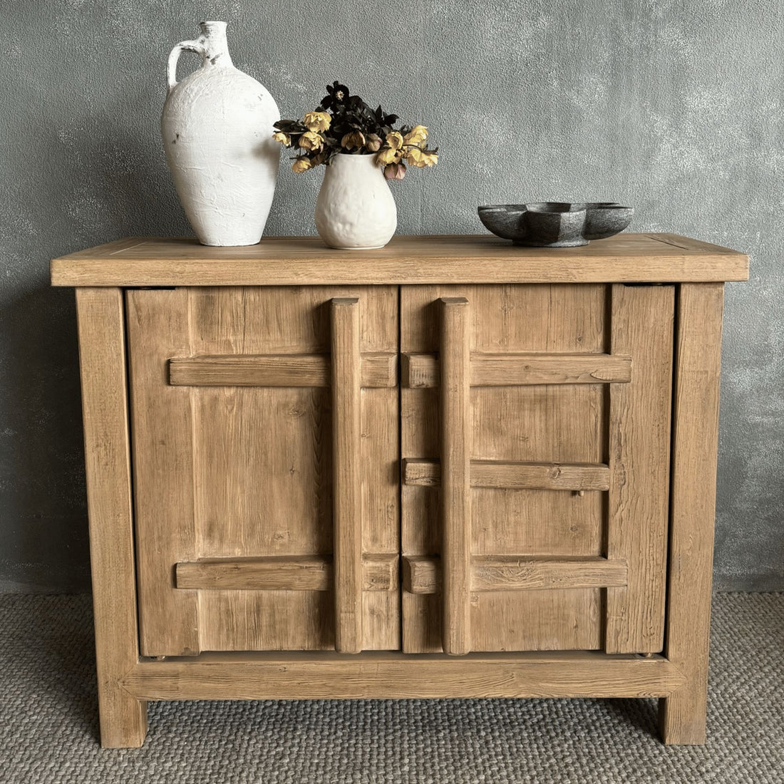 One-Off Elm Small Natural Sideboard L1220mm Living Furniture Beachwood Designs