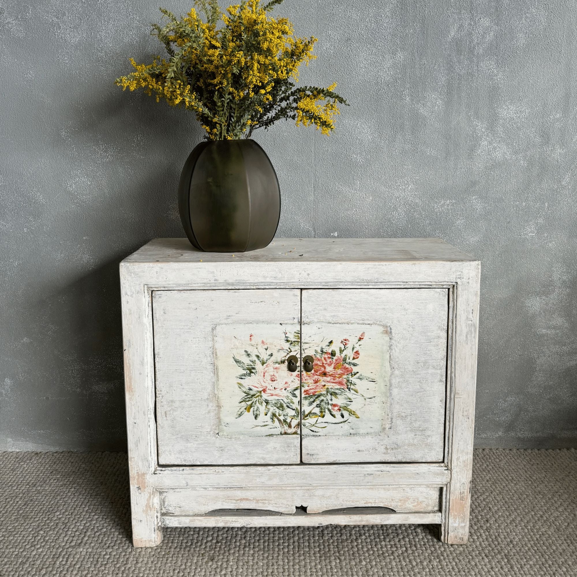 One-Off Elm White Sideboard L1160mm Living Furniture Beachwood Designs