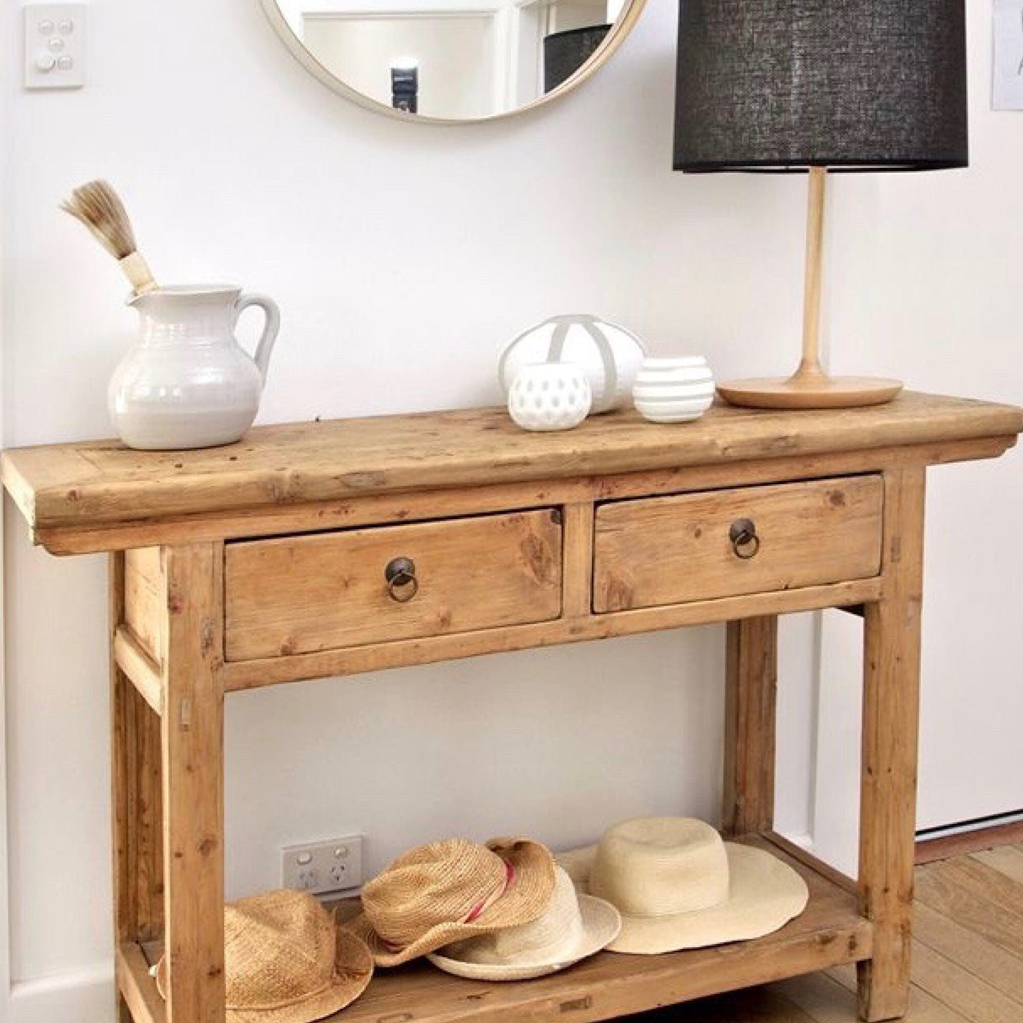 Overhang Elm Console L1200mm Living Furniture Beachwood Designs