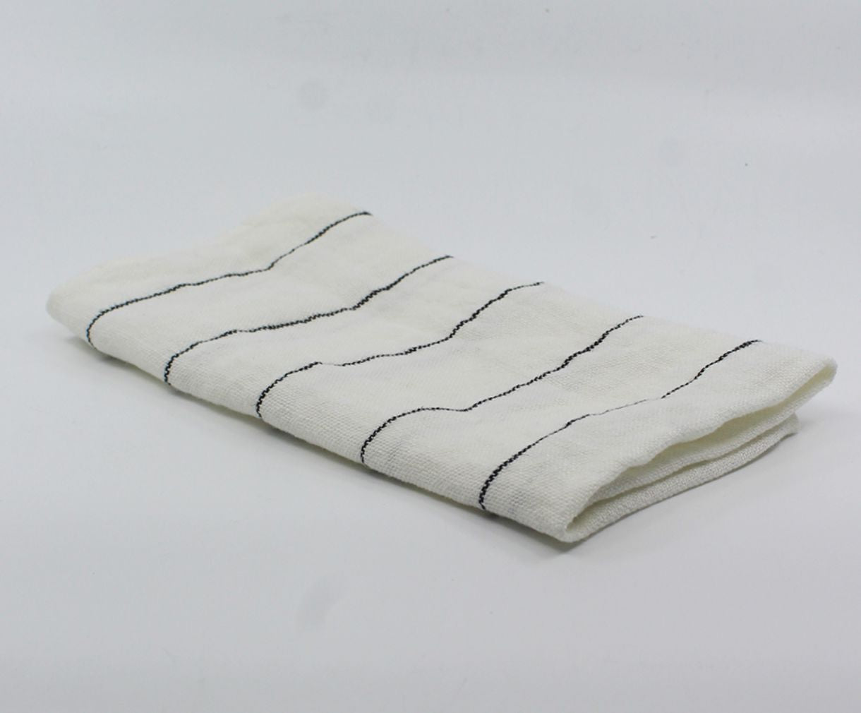 Pinstripe Linen Napkins (Set of 12) Homewares Beachwood Designs
