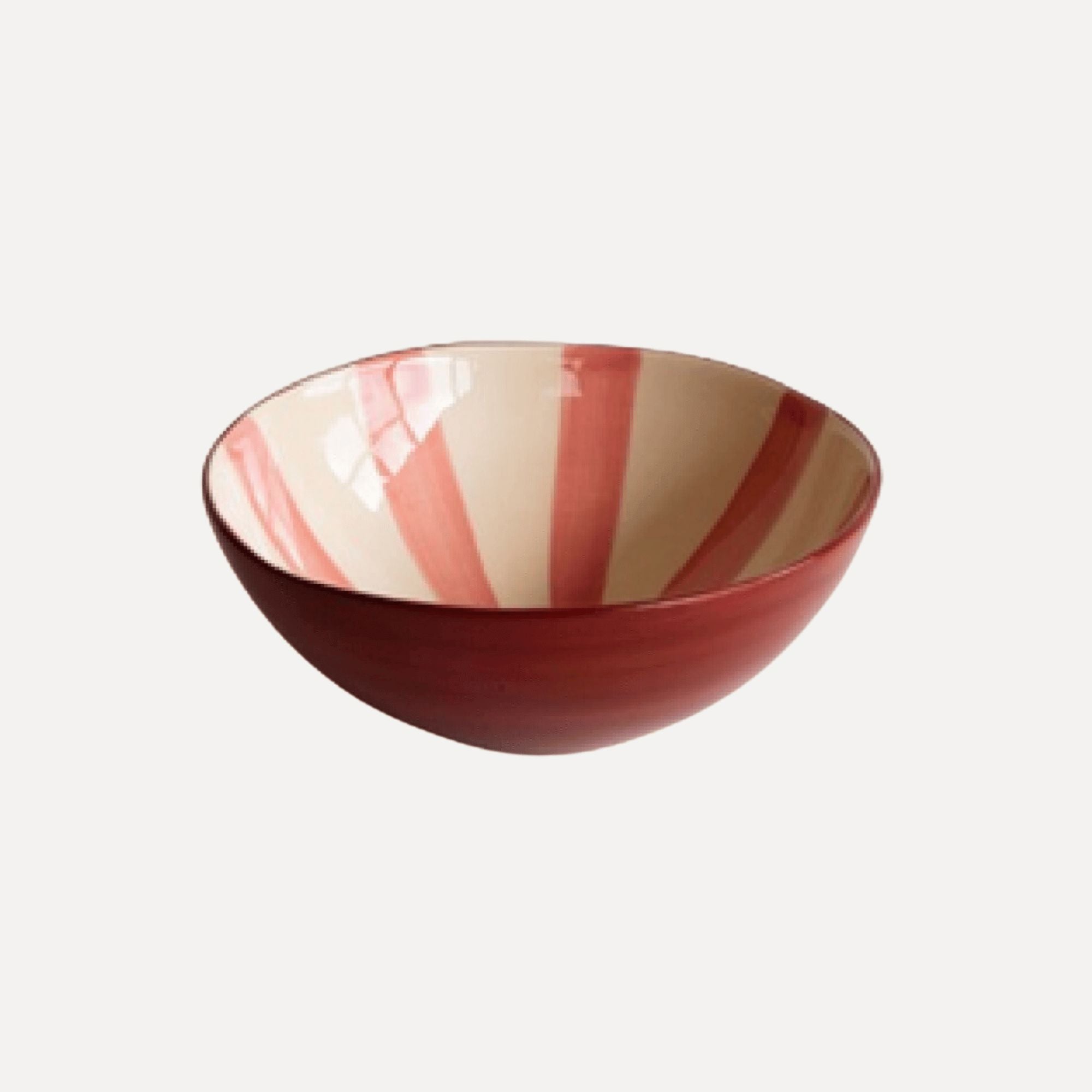 Portuguese Ceramic Serving Bowl Homewares Beachwood Designs Red