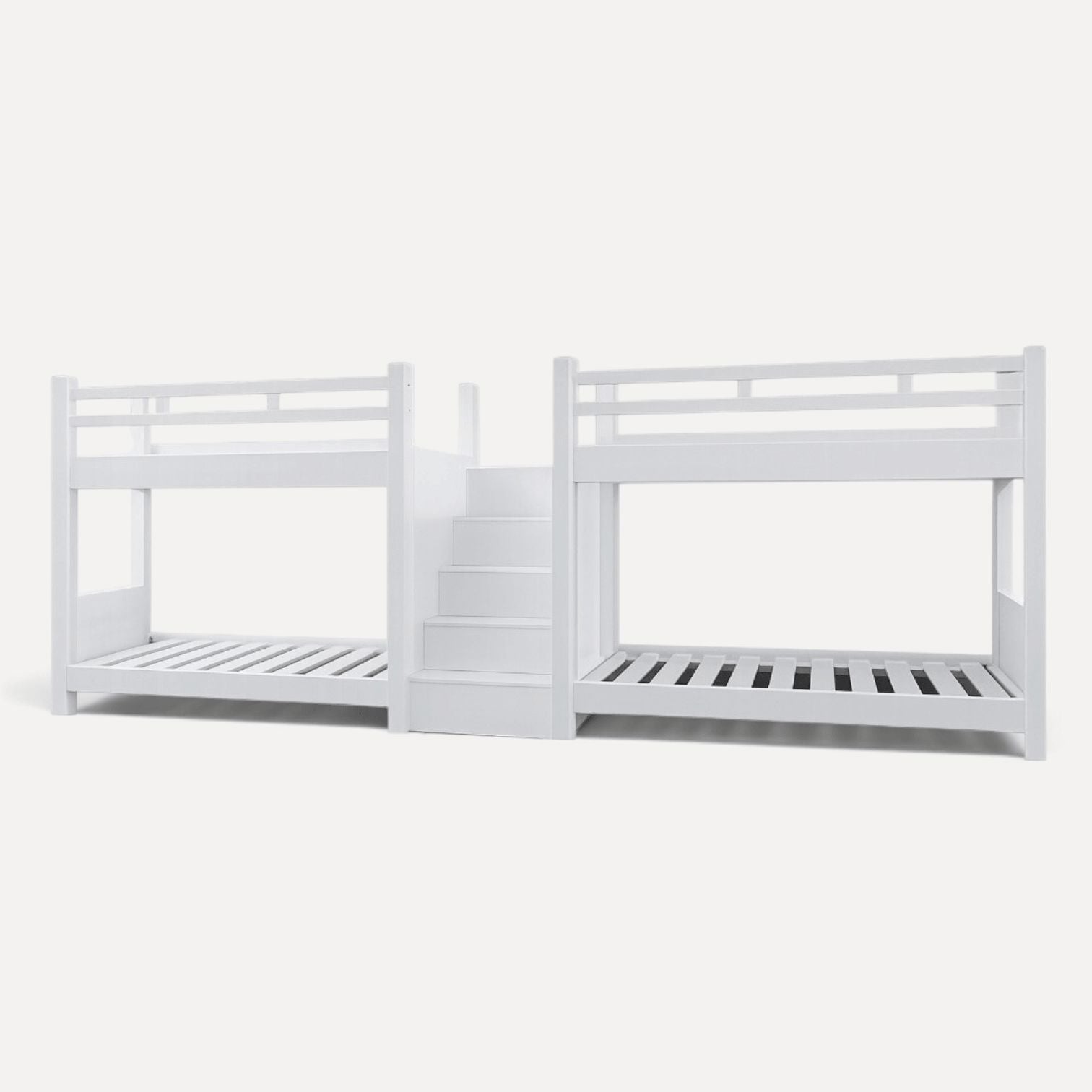 Quad Bunk Bed - Central Staircase Bedroom Furniture Beachwood Designs