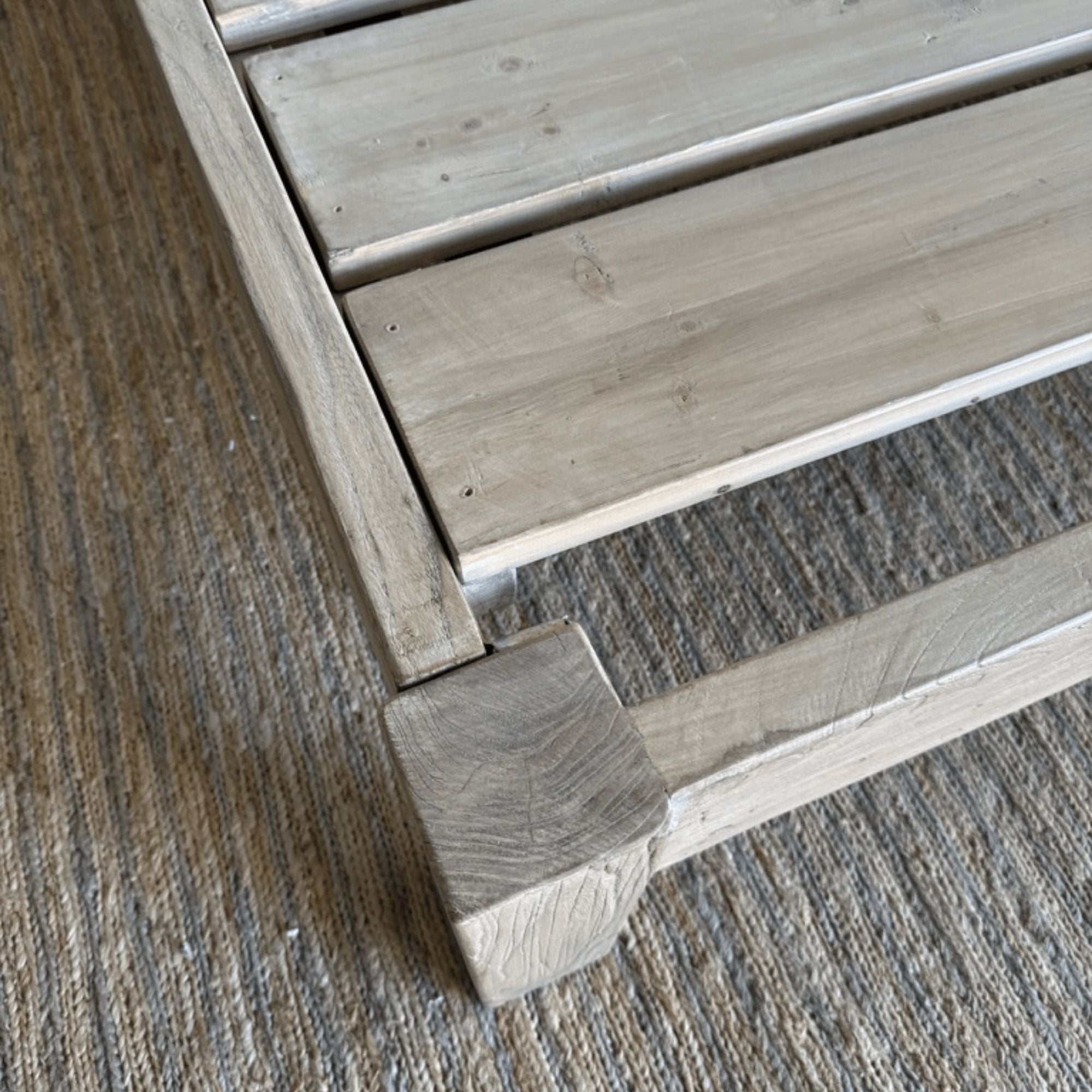 Reclaimed Elm Bed Base - Queen Bedroom Furniture Beachwood Designs