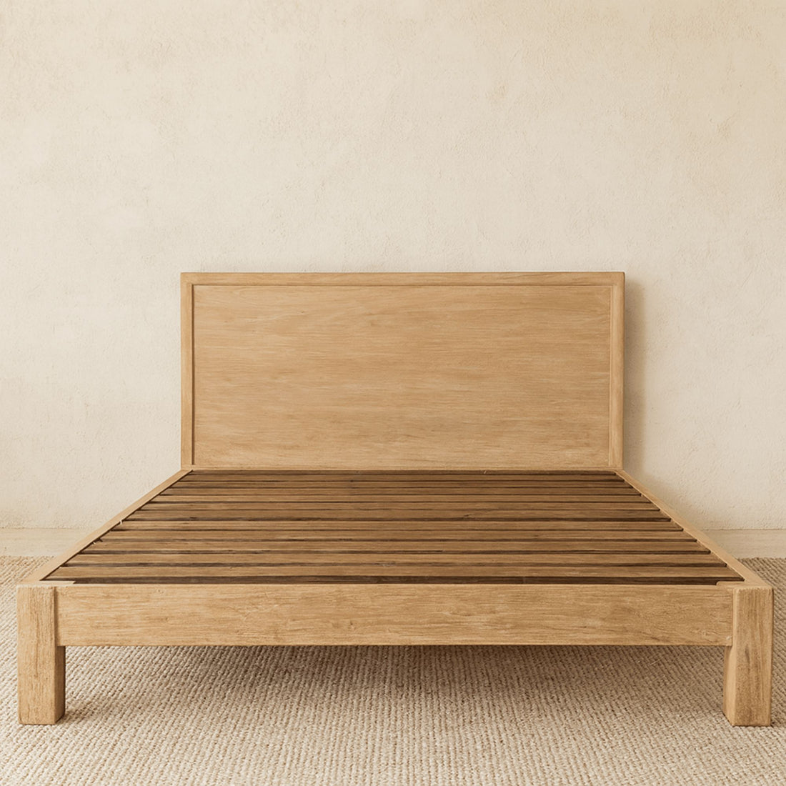 Reclaimed Elm Bed - Queen Bedroom Furniture Beachwood Designs