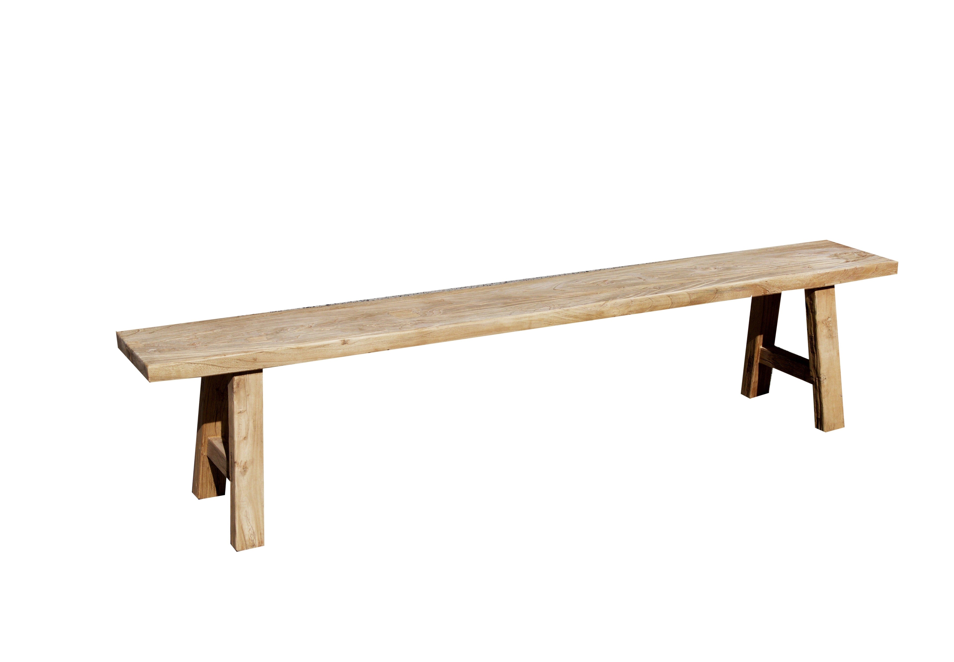 Reclaimed Elm Bench Seat L2100mm Dining Furniture Beachwood Designs