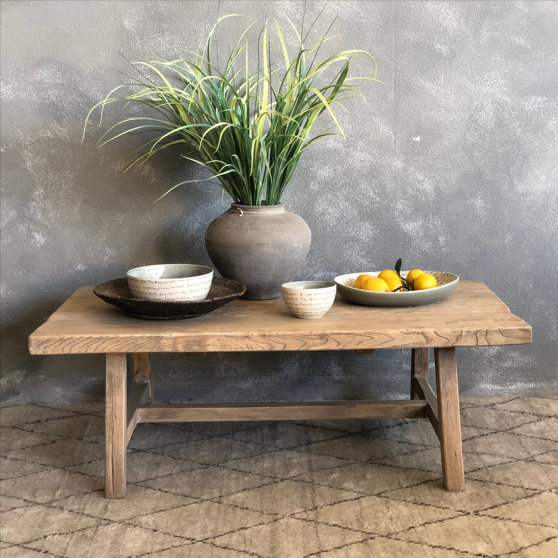 Reclaimed Elm Coffee Table Living Furniture Beachwood Designs