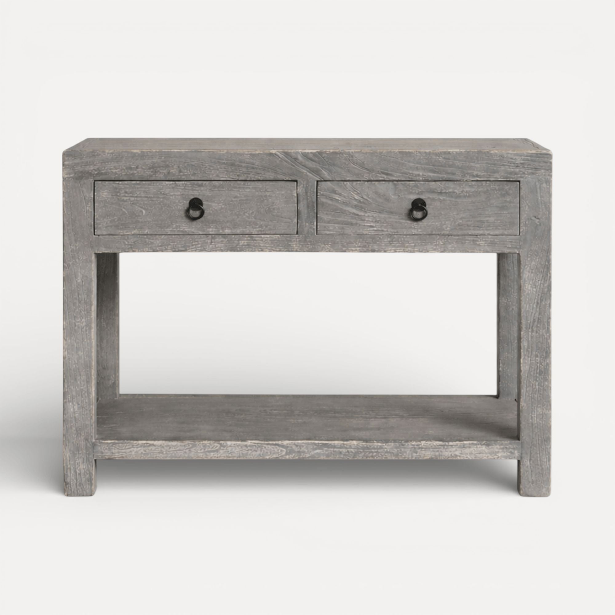 Reclaimed Elm Console L1000mm Living Furniture Beachwood Designs Painted Grey Elm