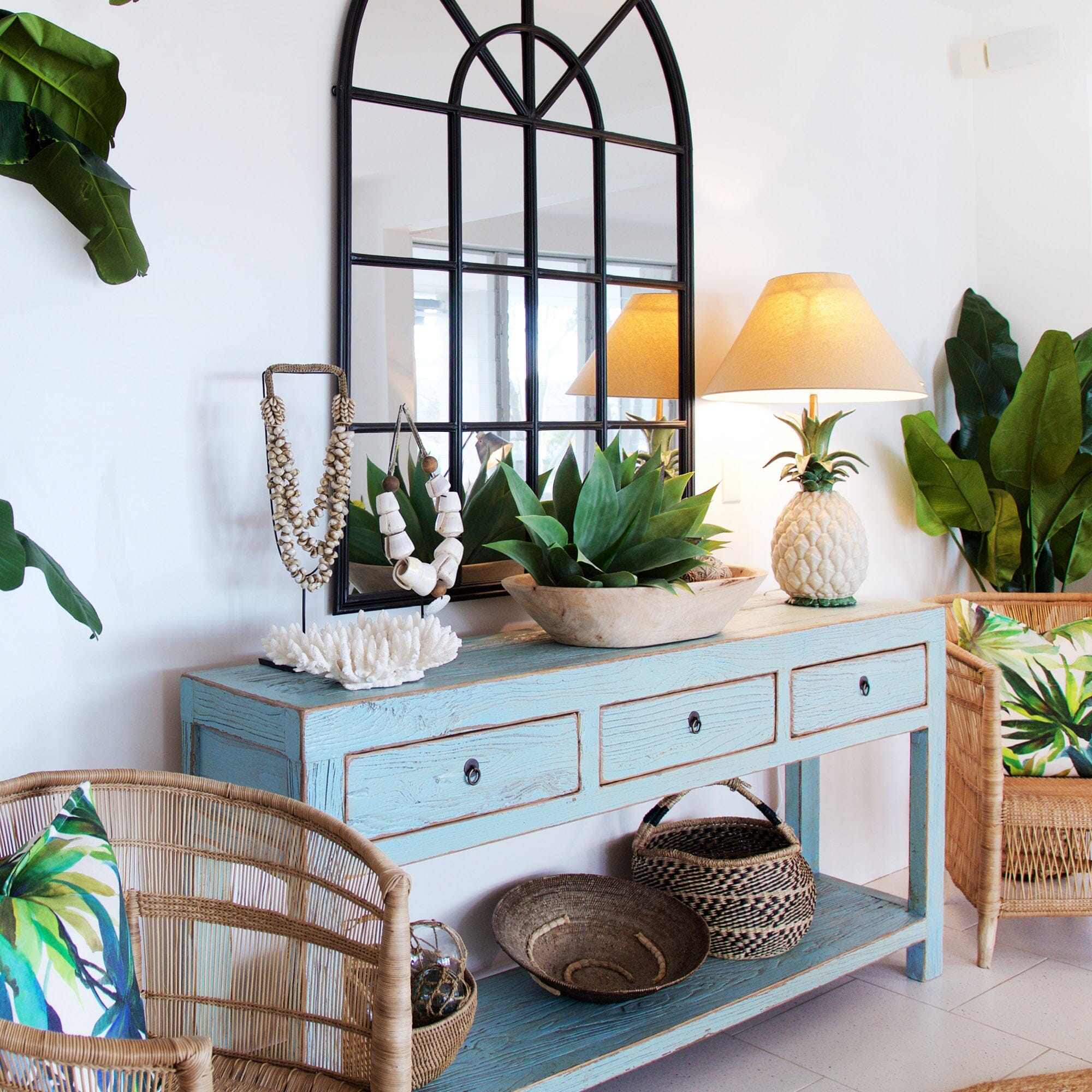 Reclaimed Elm Console L1800mm Living Furniture Beachwood Designs