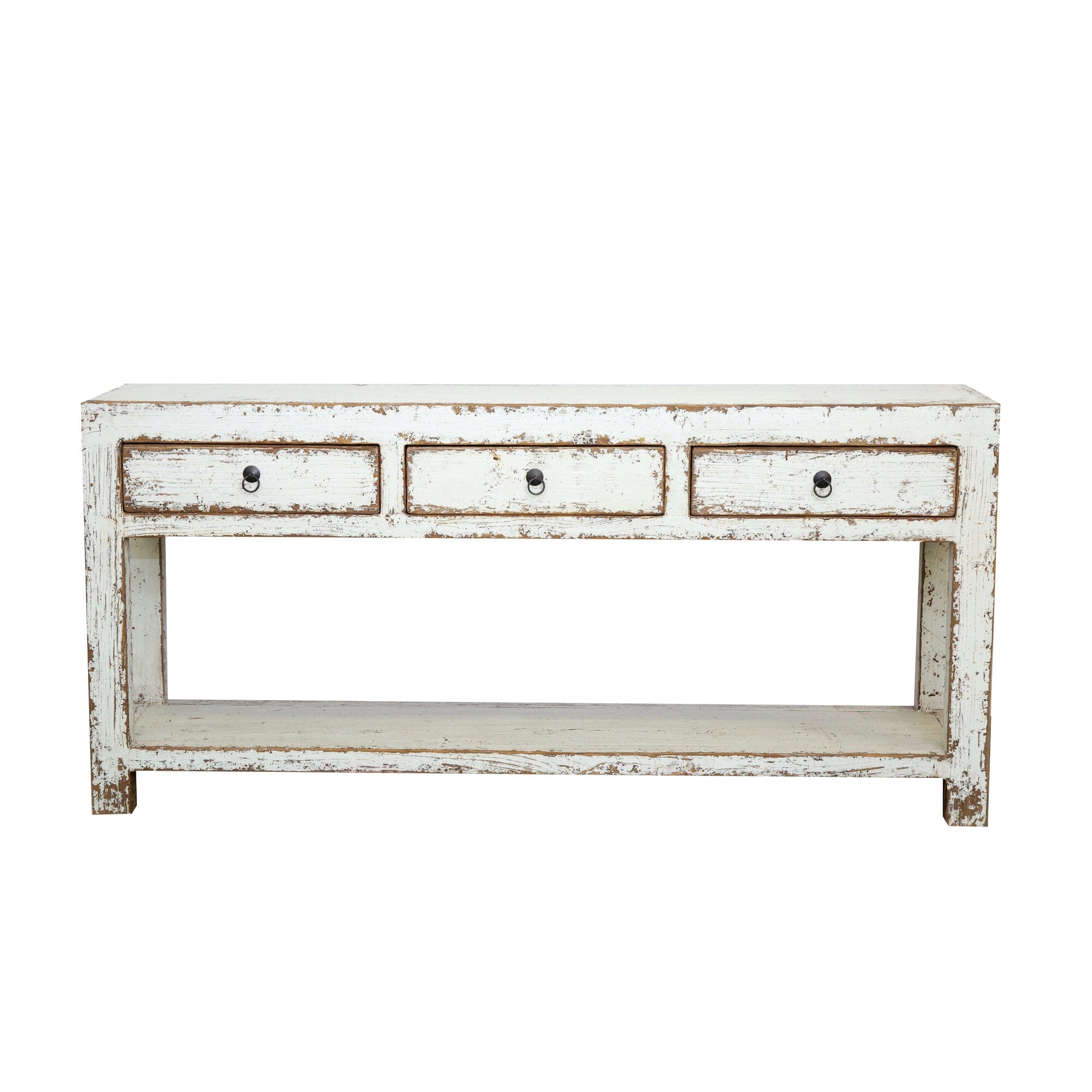 Reclaimed Elm Console L1800mm Living Furniture Beachwood Designs Painted White Elm