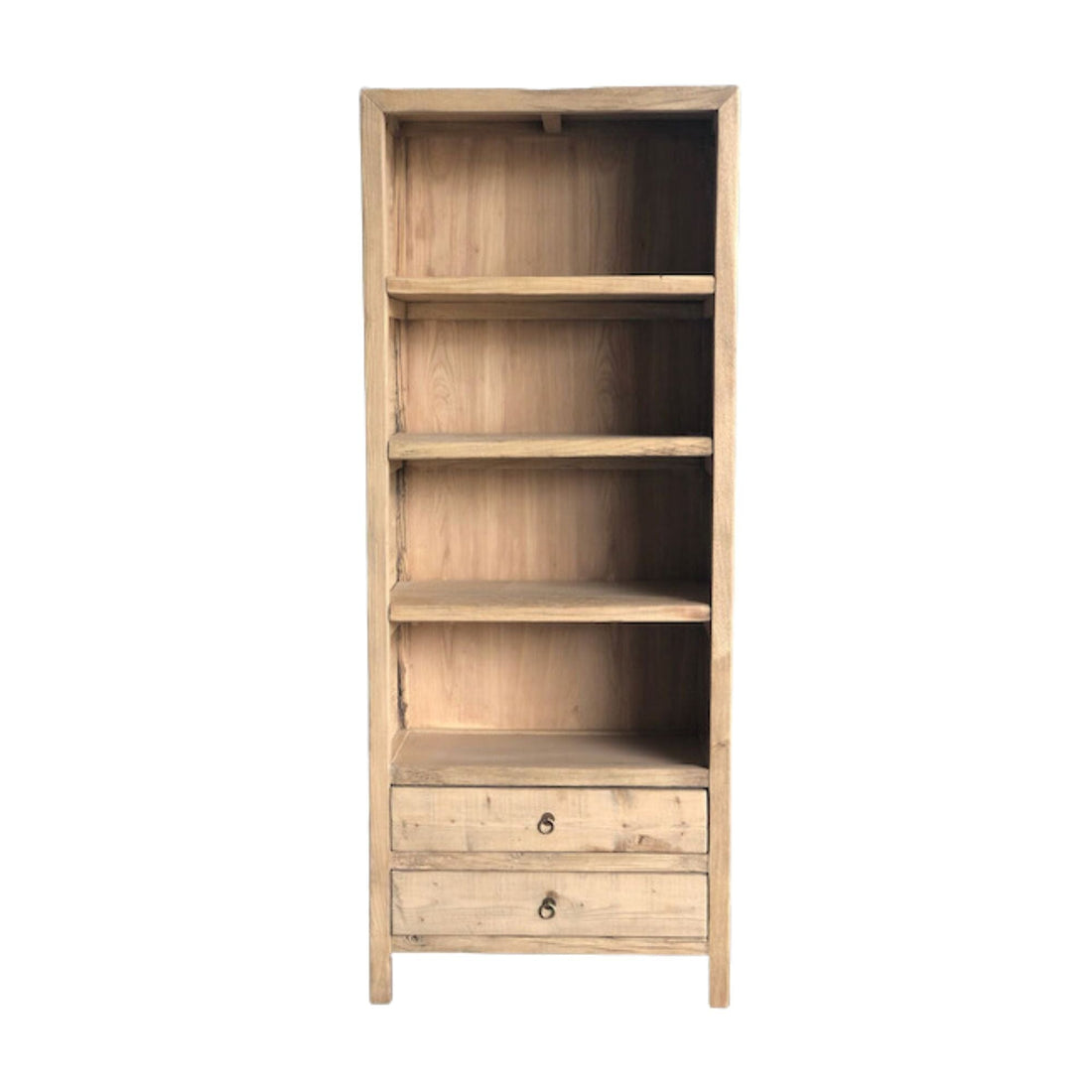 Reclaimed Elm Open Shelf Office &amp; Storage Furniture Beachwood Designs 