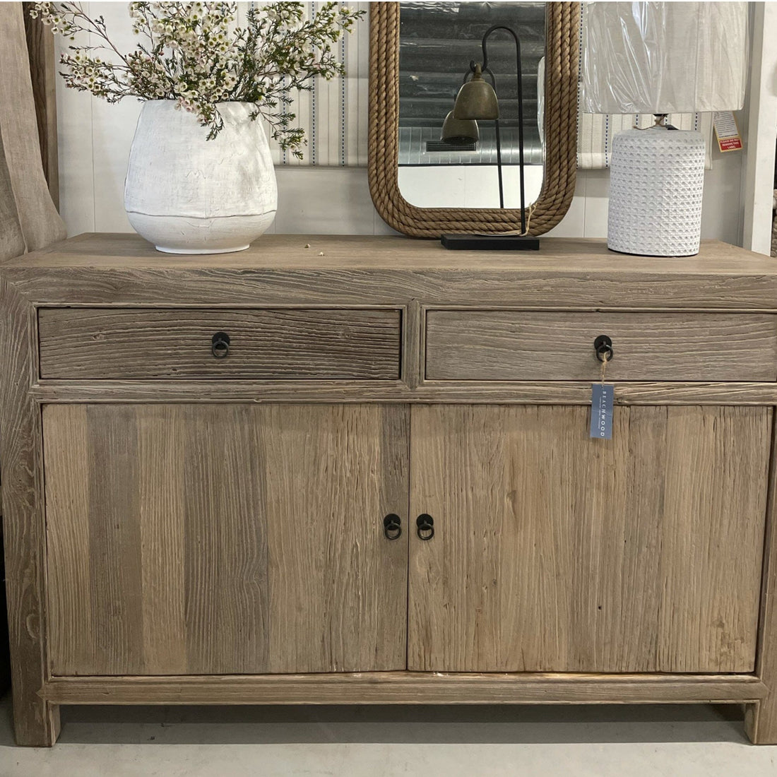Reclaimed Elm Sideboard L1200mm Living Furniture Beachwood Designs