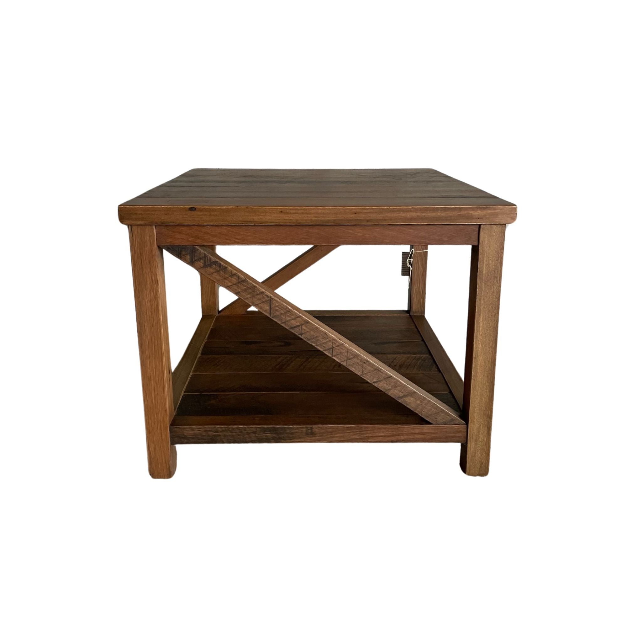 Reclaimed Hardwood Side Table Living Furniture Beachwood Designs