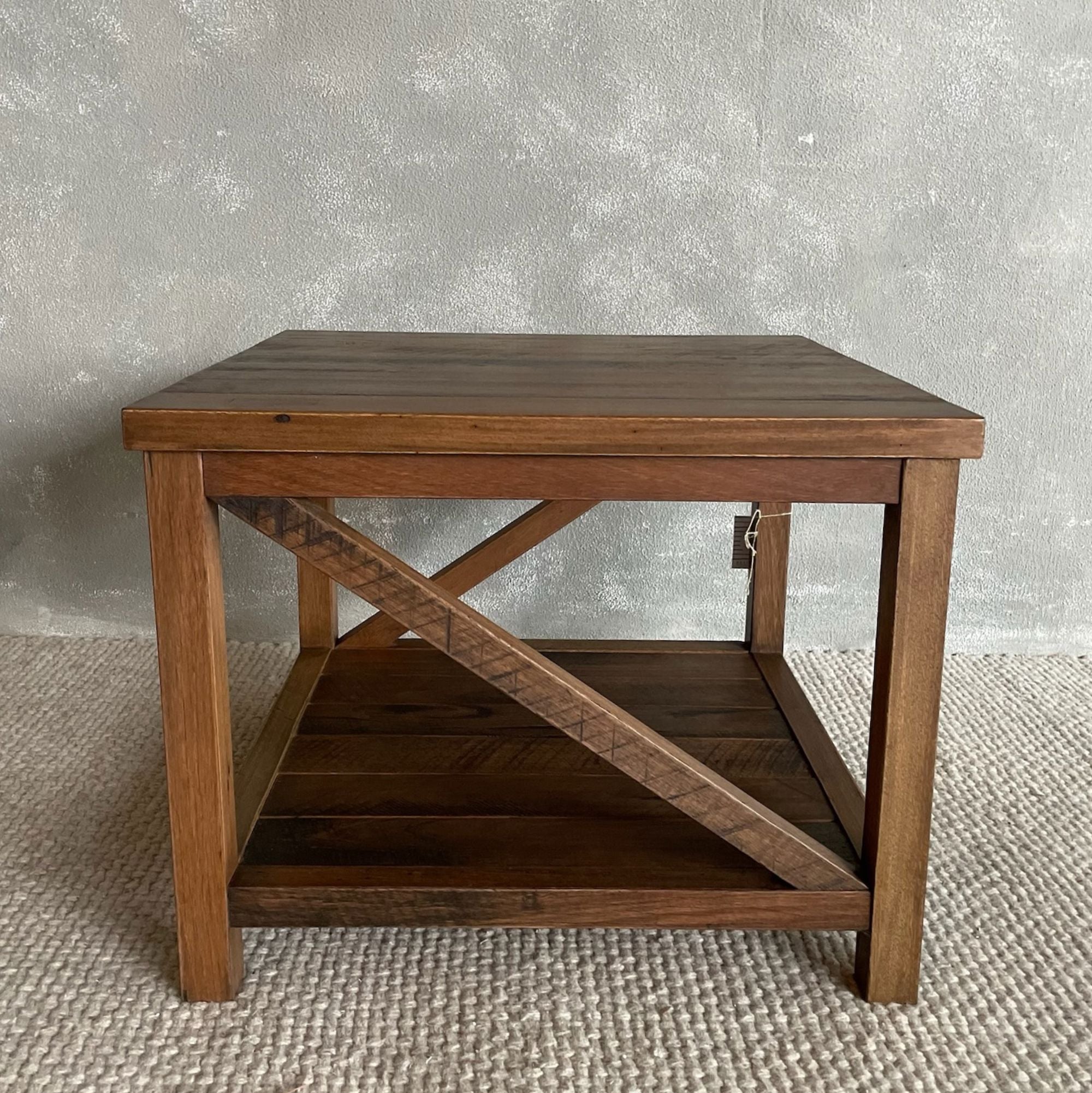 Reclaimed Hardwood Side Table Living Furniture Beachwood Designs