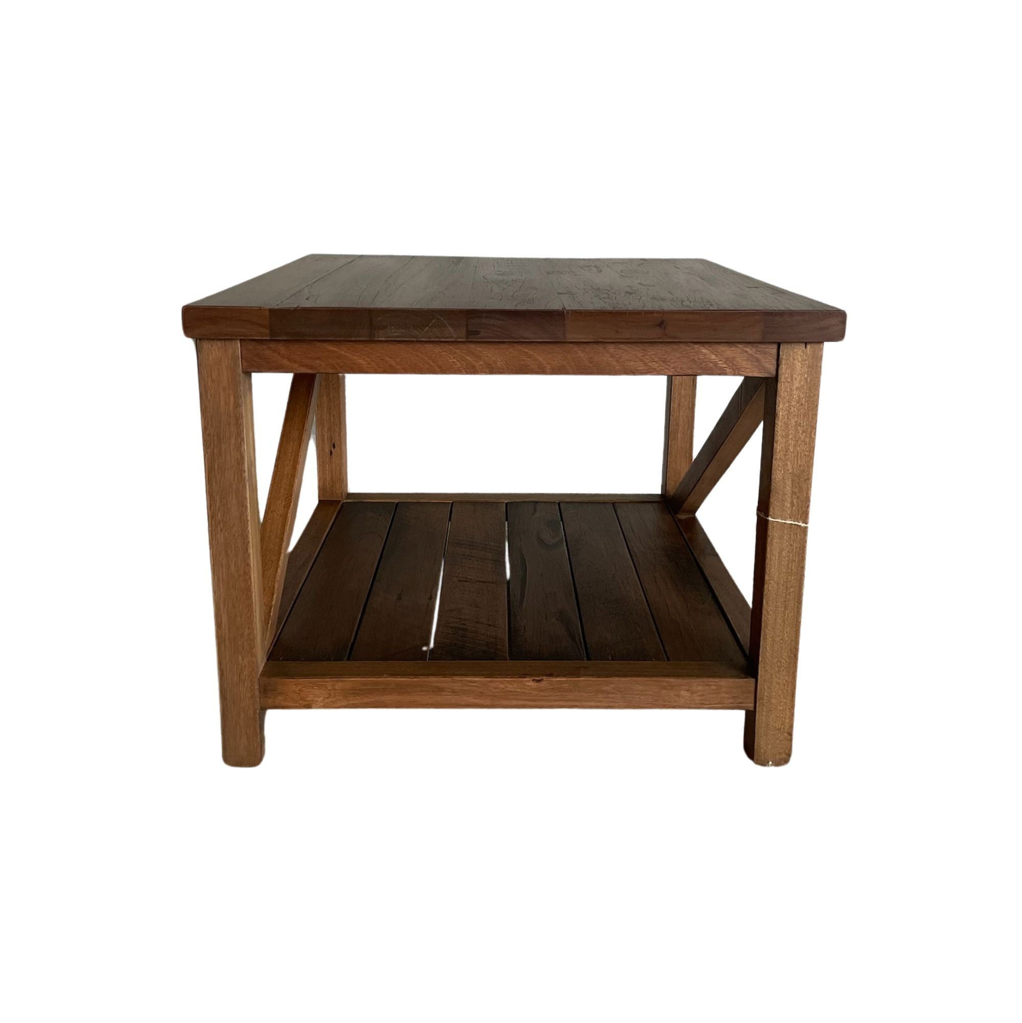 Reclaimed Hardwood Side Table Living Furniture Beachwood Designs