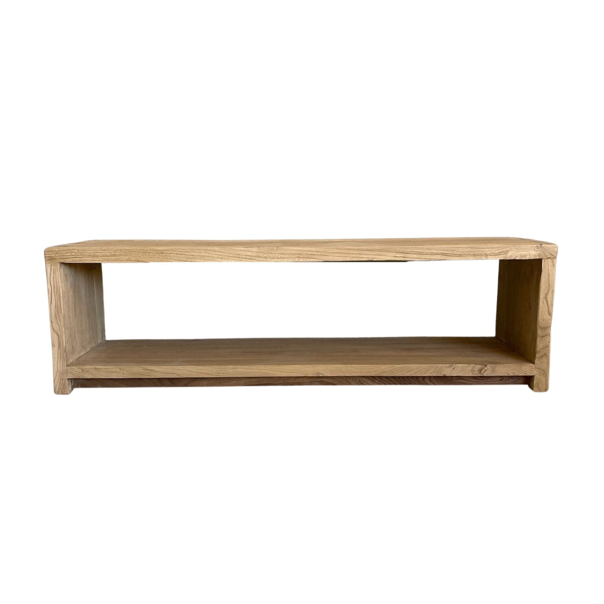 Reclaimed Pine Cubic Bench Seat Dining Furniture Beachwood Designs
