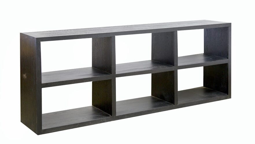 Rectangular Cube Shelving (2 high x 3 wide) Office & Storage Furniture Beachwood Designs Black