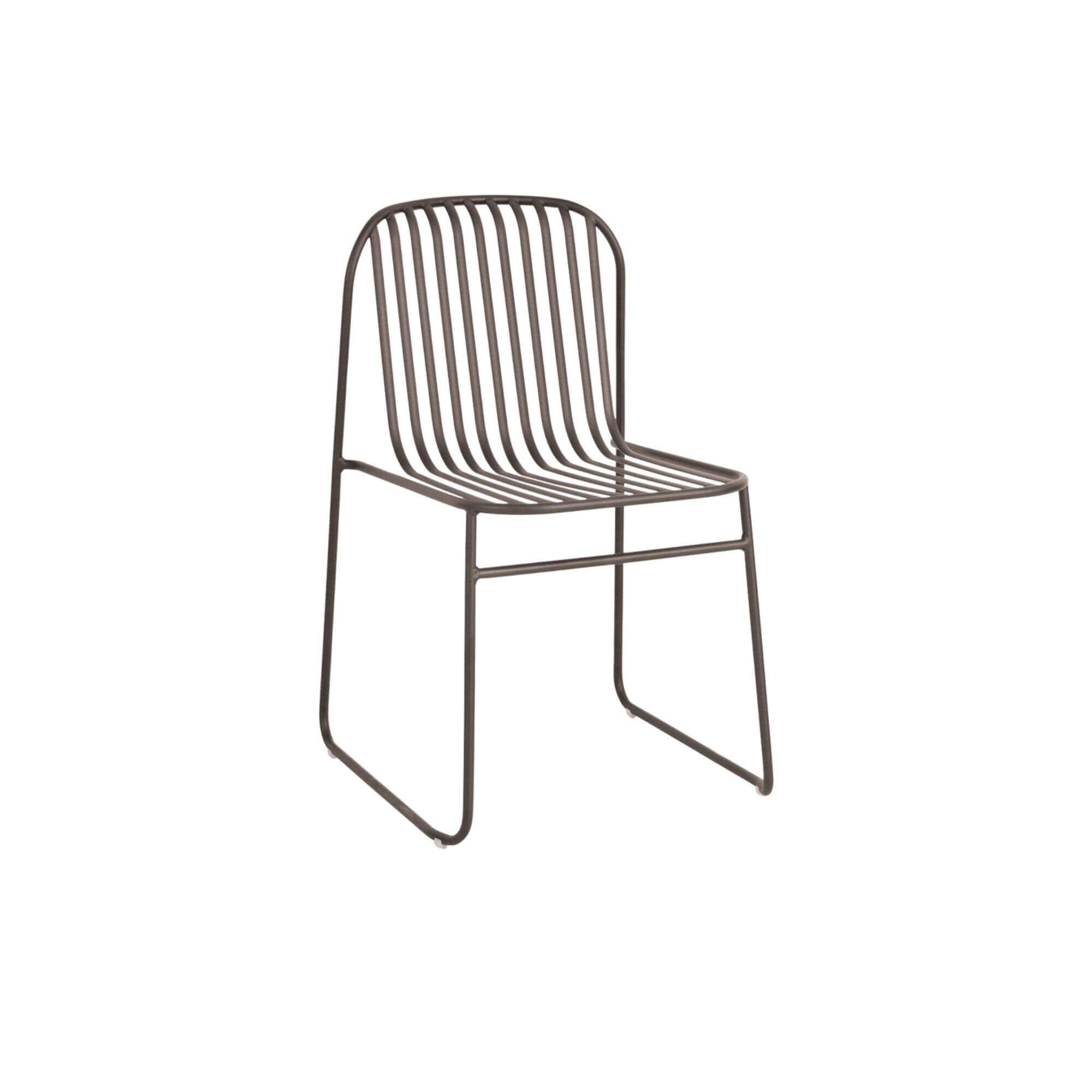 Riviera Outdoor Dining Chair Outdoor Furniture Eco Outdoor Bronzed Painted Steel