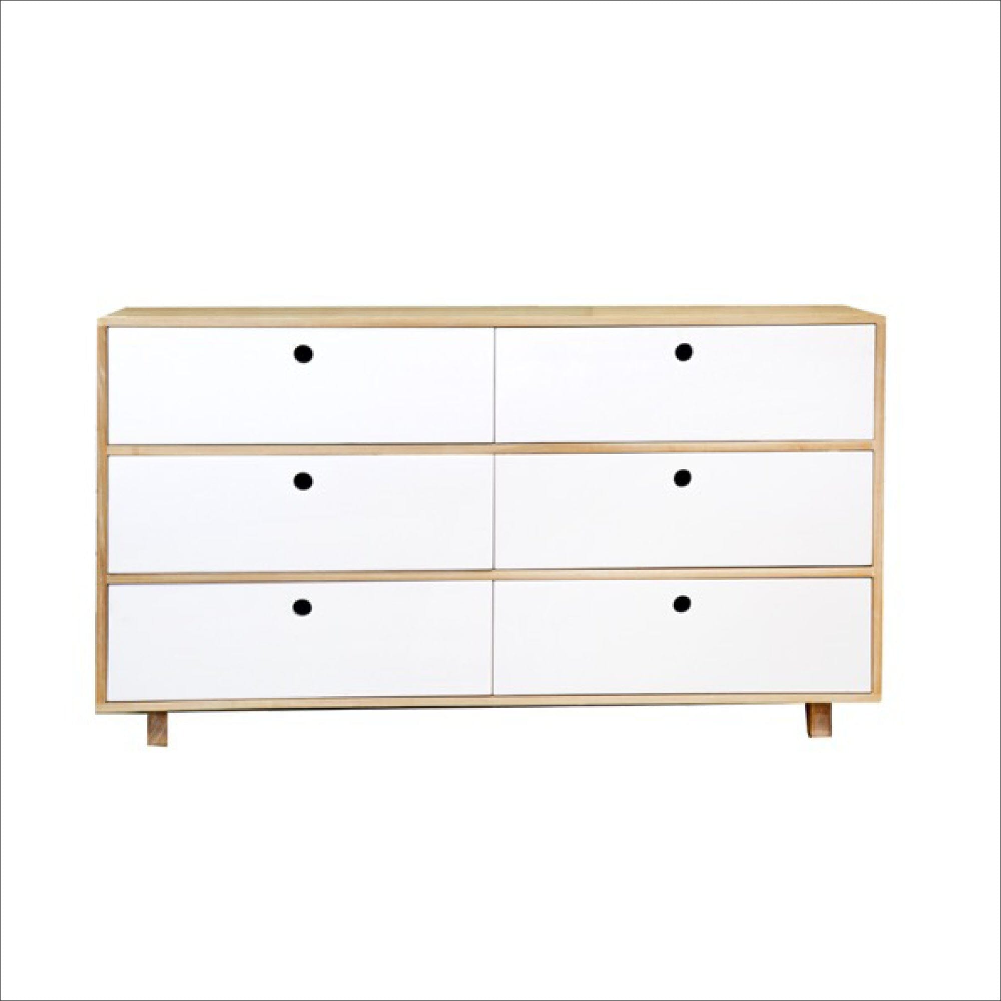 Romo Chest of Drawers L1600mm Bedroom Furniture Beachwood Designs Limed Ash Frame White Drwrs Drs