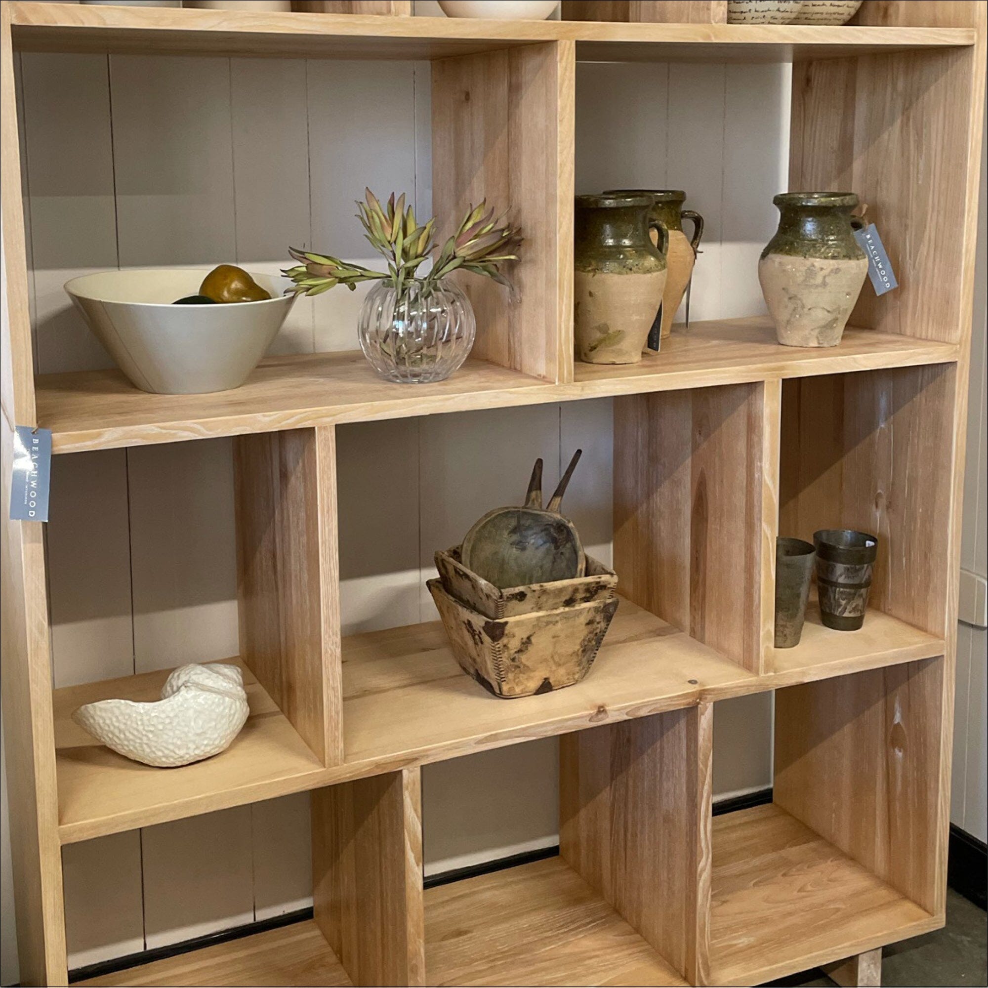 Romo Shelving L1200mm (higher) - Limed Ash Office & Storage Furniture Beachwood Designs
