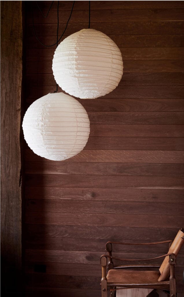Round Cotton Lantern Homewares Beachwood Designs