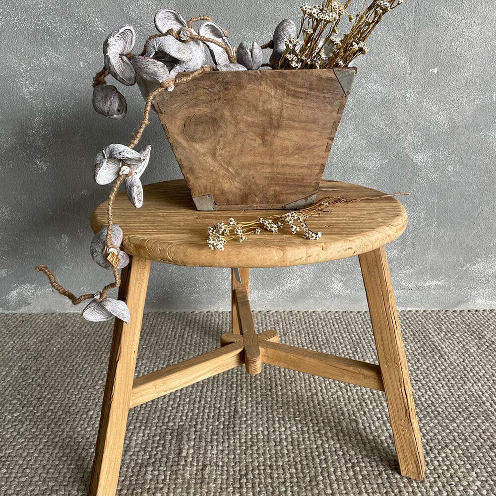 Round Elm Side Table - D660mm Living Furniture Beachwood Designs